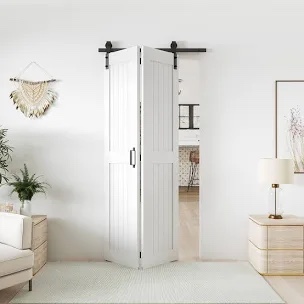 84" Manufactured Wood Bifold Barn Door