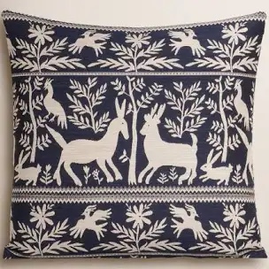 Bernardine Indigo 20" Throw Pillow