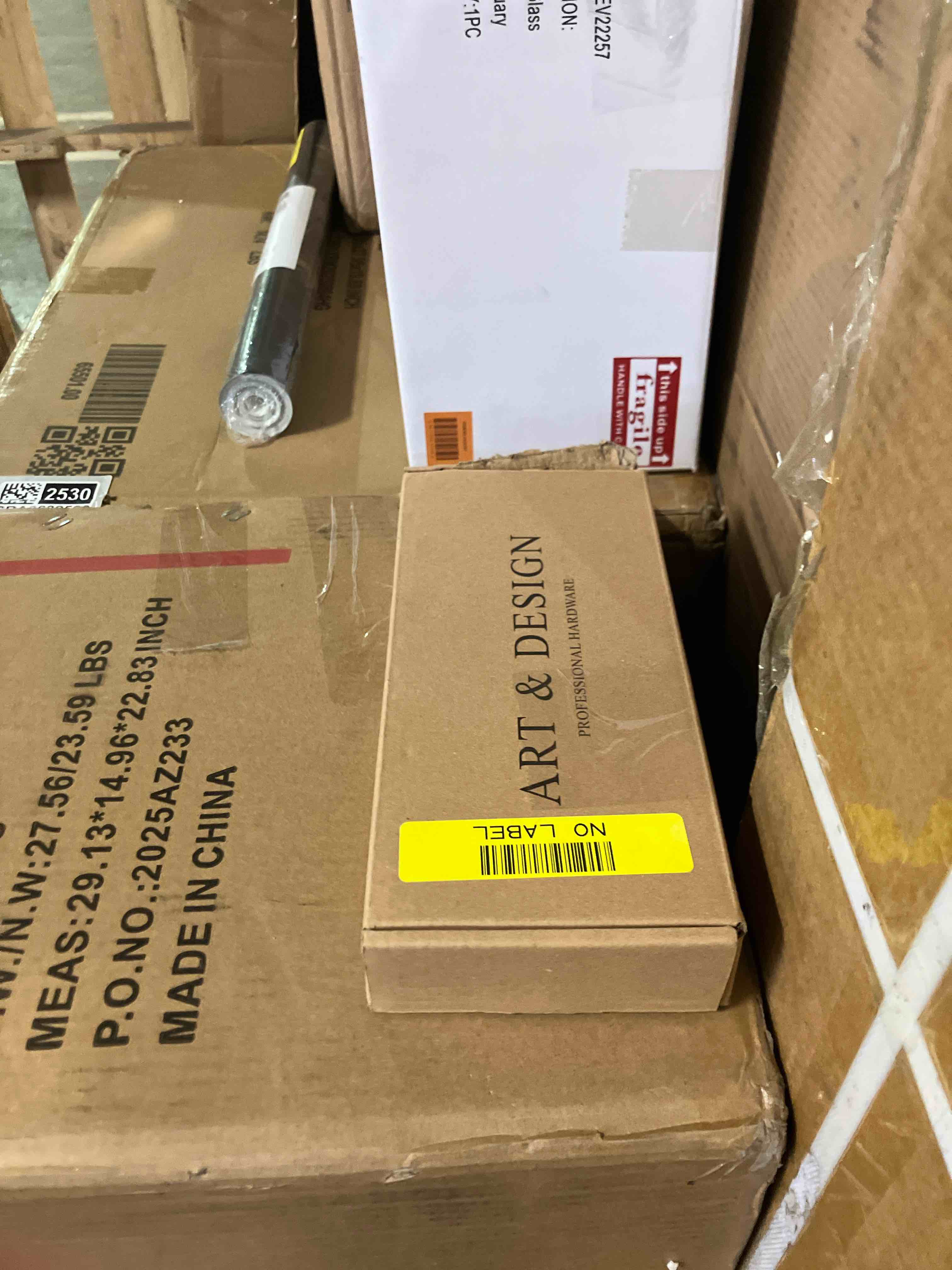 Condition photo showing New/Like New for Goo-Ki 6 Pack 7.56"(192mm) c-c Matte Black Kitchen Drawer Pulls -Modern Black Cabinet Pull Dresser Handle Hardware for Bar Cupboard Closet Wardrobe, 9592B-192