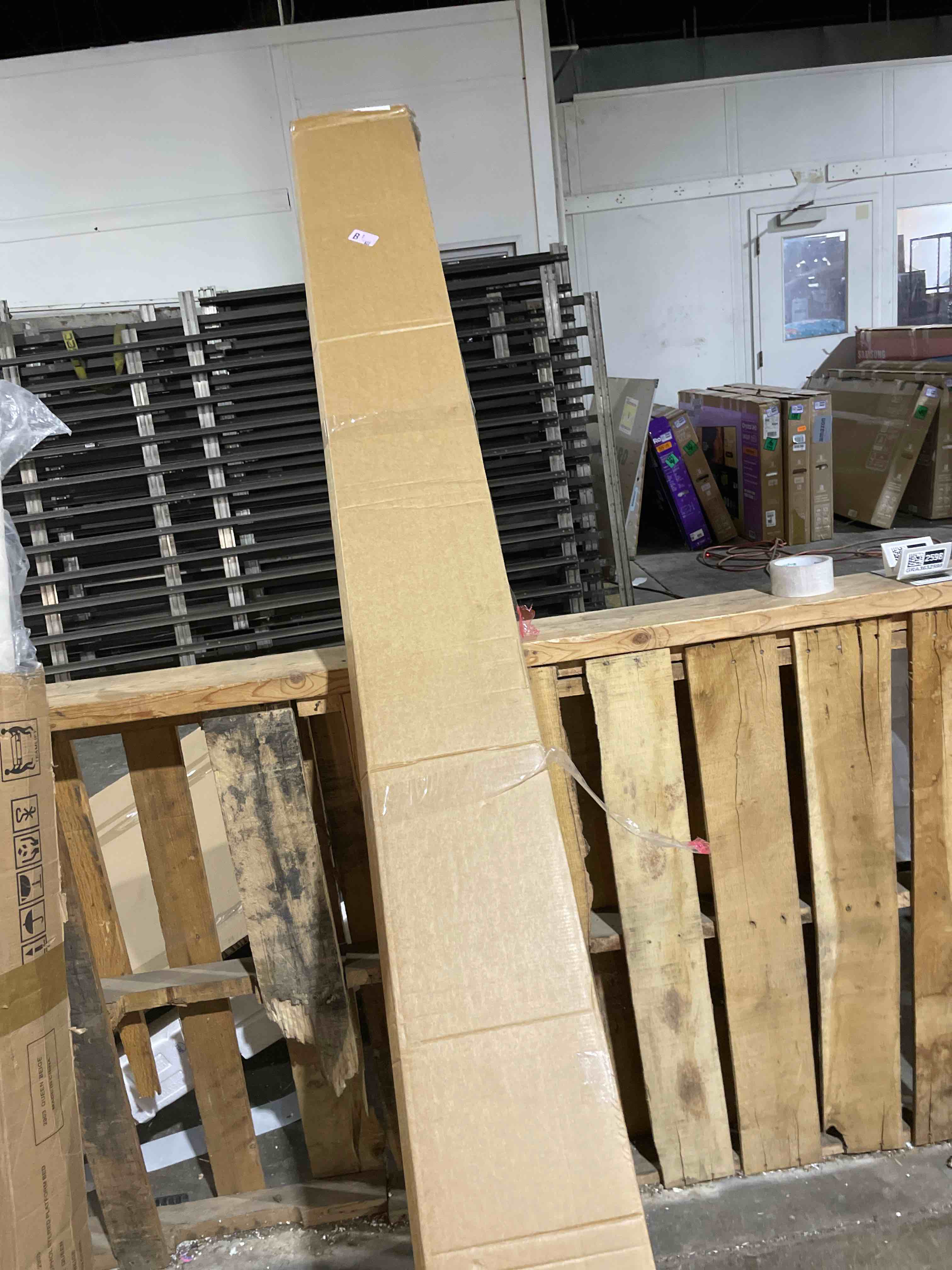 Condition photo showing Good Condition for WPC Slat Wall Panels 8 Pack 96" x 6.6", Waterproof Fluted Wall Paneling, Accent 3D Wall Panel for Wall Decor, Bathroom, Bedroom, Office - High Grille Black (Cover Approx.35 sq.ft)