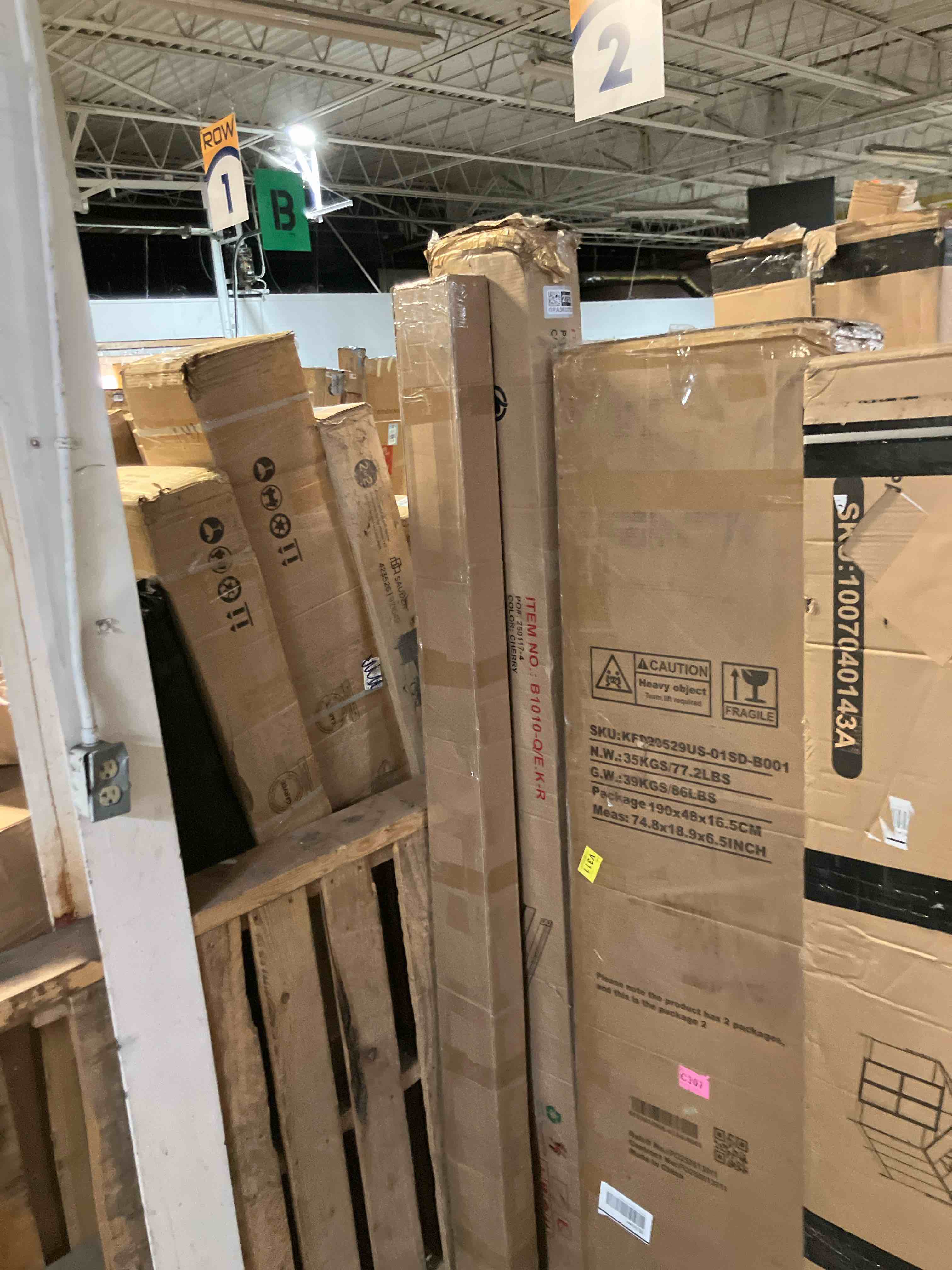 Condition photo showing As Is for EaseLife 54in x 84in Sliding Barn Door with 9FT Barn Door Hardware Kit & Handle Included,DIY Assemblely,Easy Install,Apply to Interior Rooms & Storage Closet,K-Frame,Natural (Door track only)