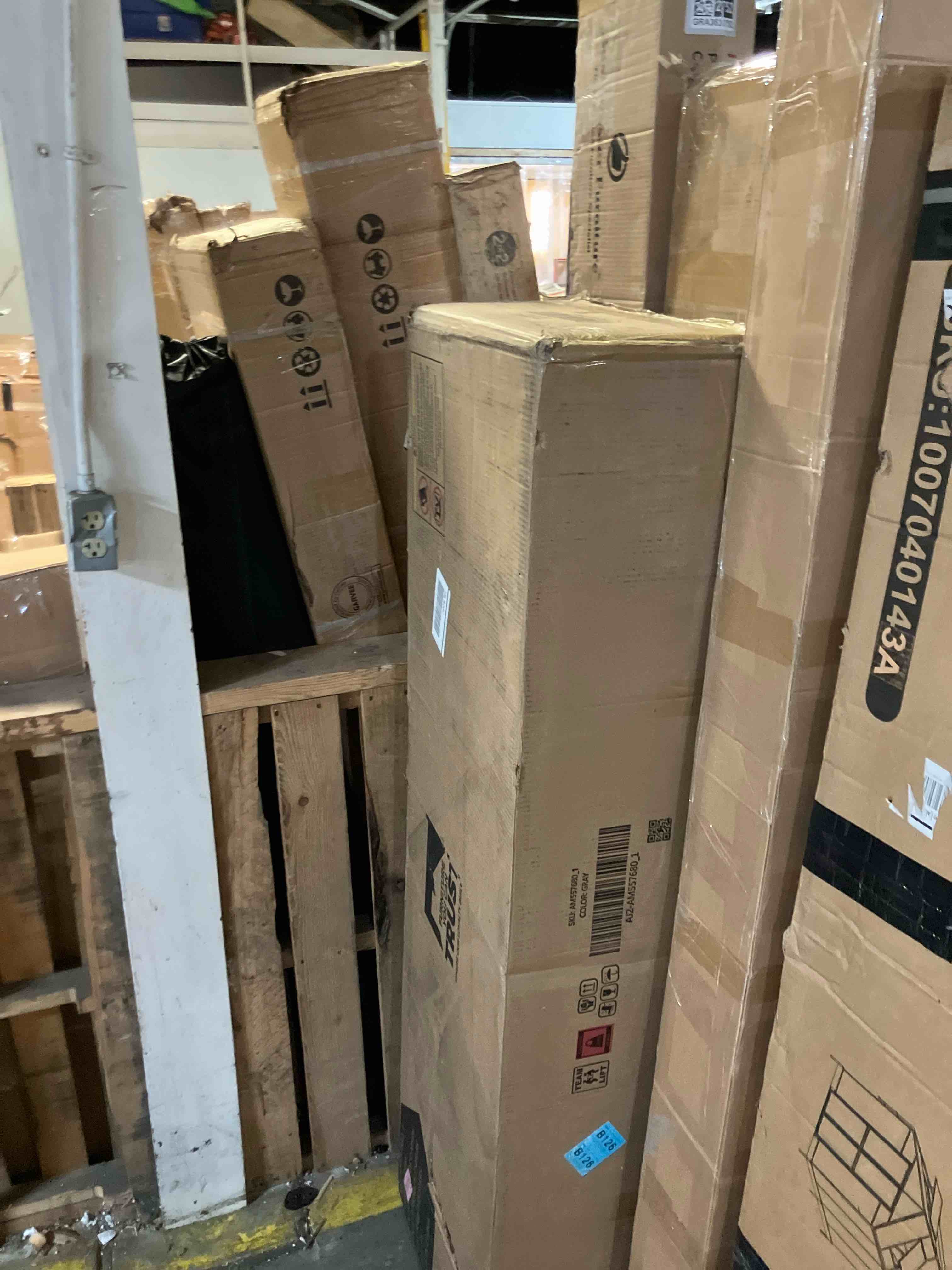 Condition photo showing New/Like New for 9 Drawer Dresser wash grey