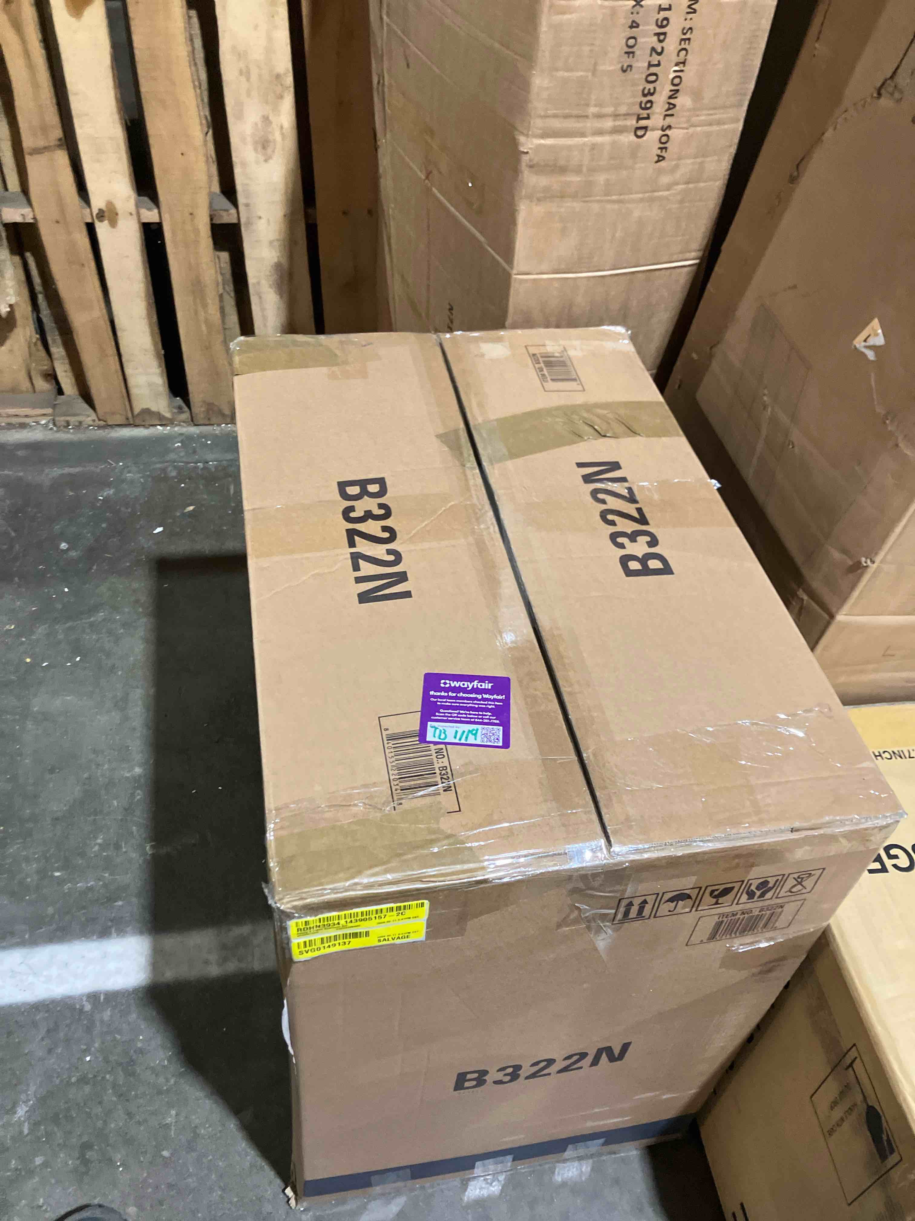 Condition photo showing New/Like New for Ailany 6 Piece Bedroom Set Nightstand (Nightstand only)