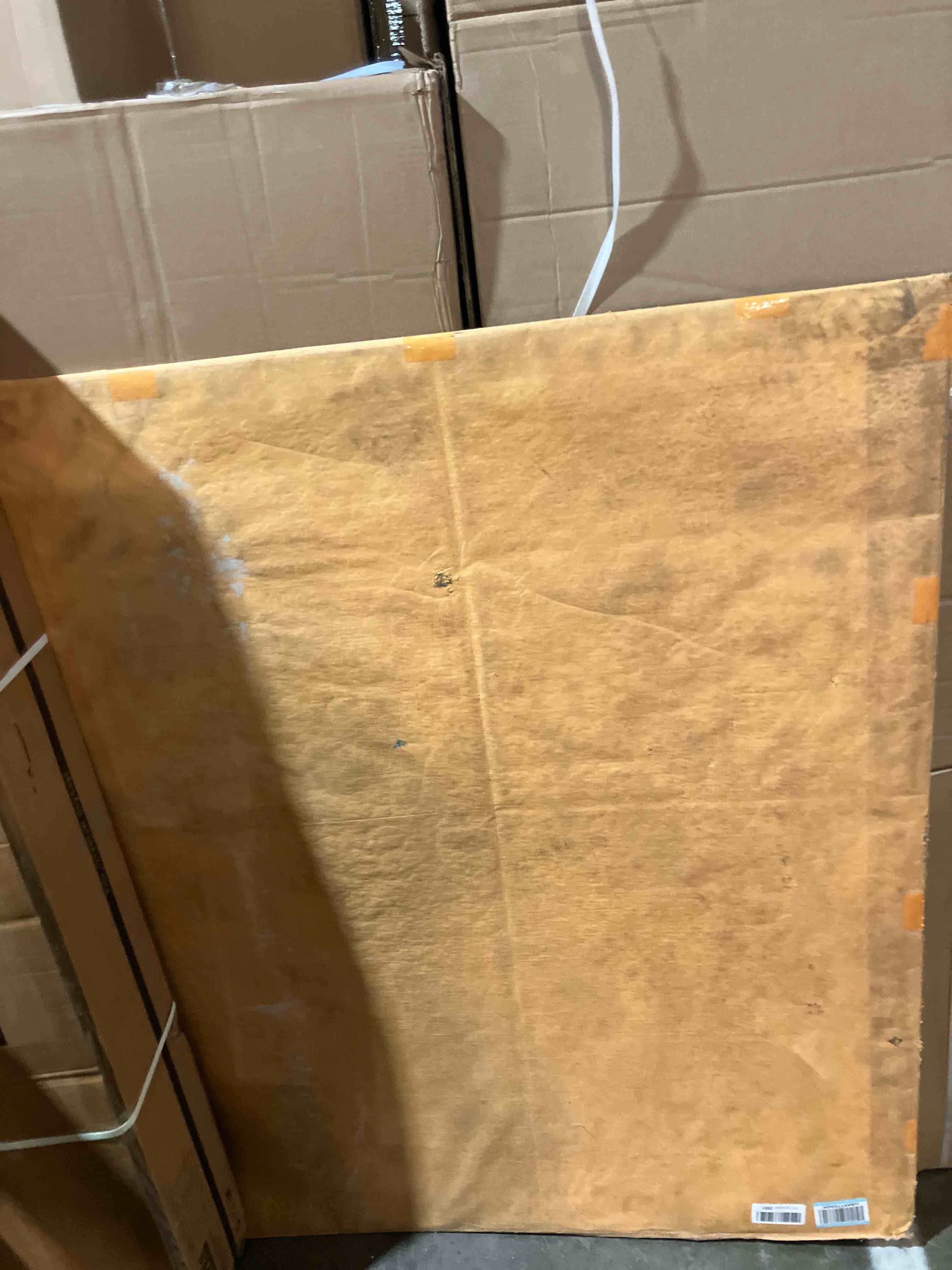 Condition photo showing New/Like New for Blvornl Frosted Clear Chair Mat for Hardwood Floor, 45"*53" Hard Material Office Chair Mat, Memory Plastic Computer Chair Pad for Rolling Chairs, Desk Floor Rug for Office and Home 45"*53" Clear
