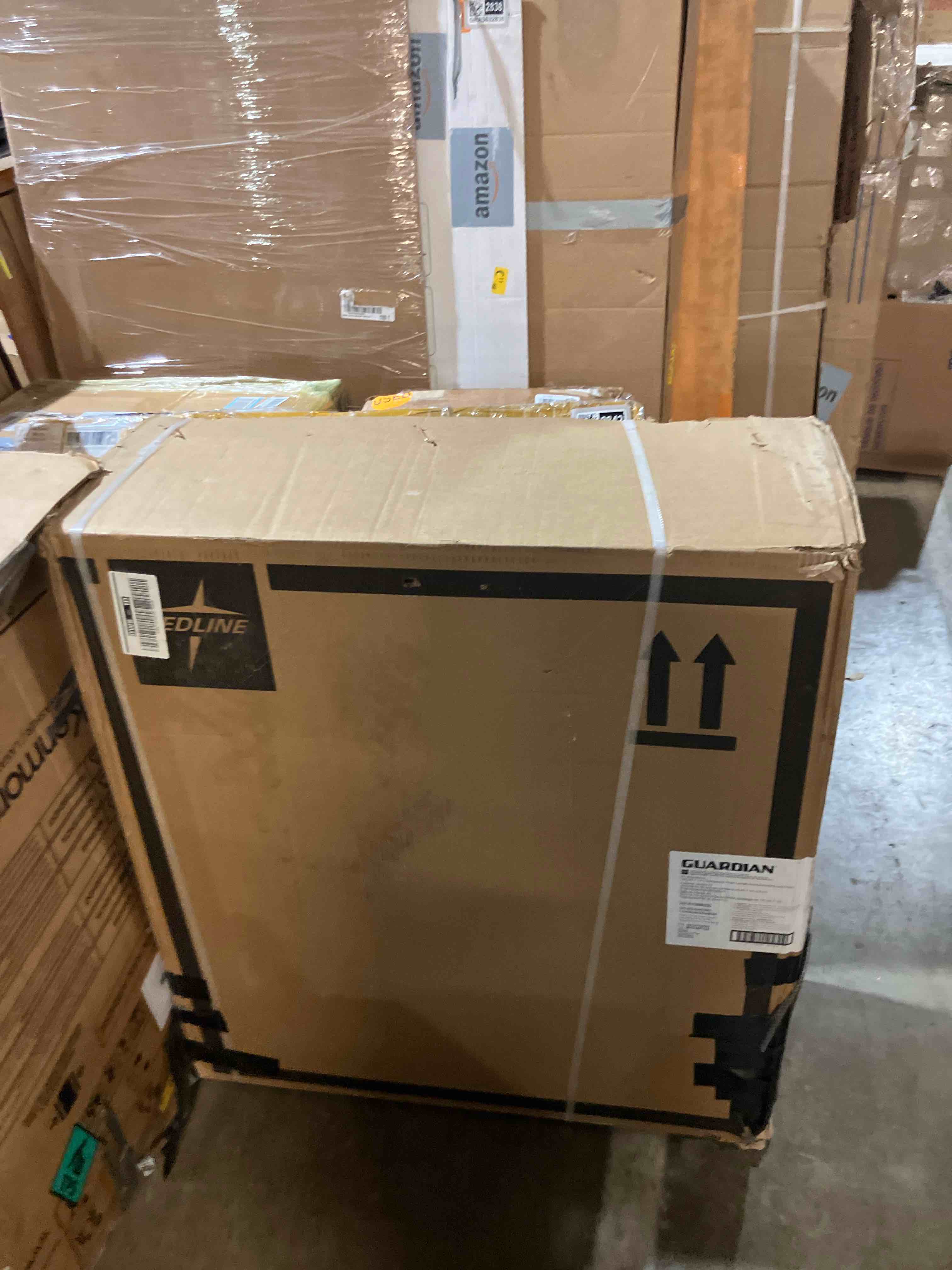 Condition photo showing New/Like New for Medline Comfortable Folding Wheelchair with Swing-Back  Desk-Length Arms and Elevating Footrests  18”W x 16”D Seat