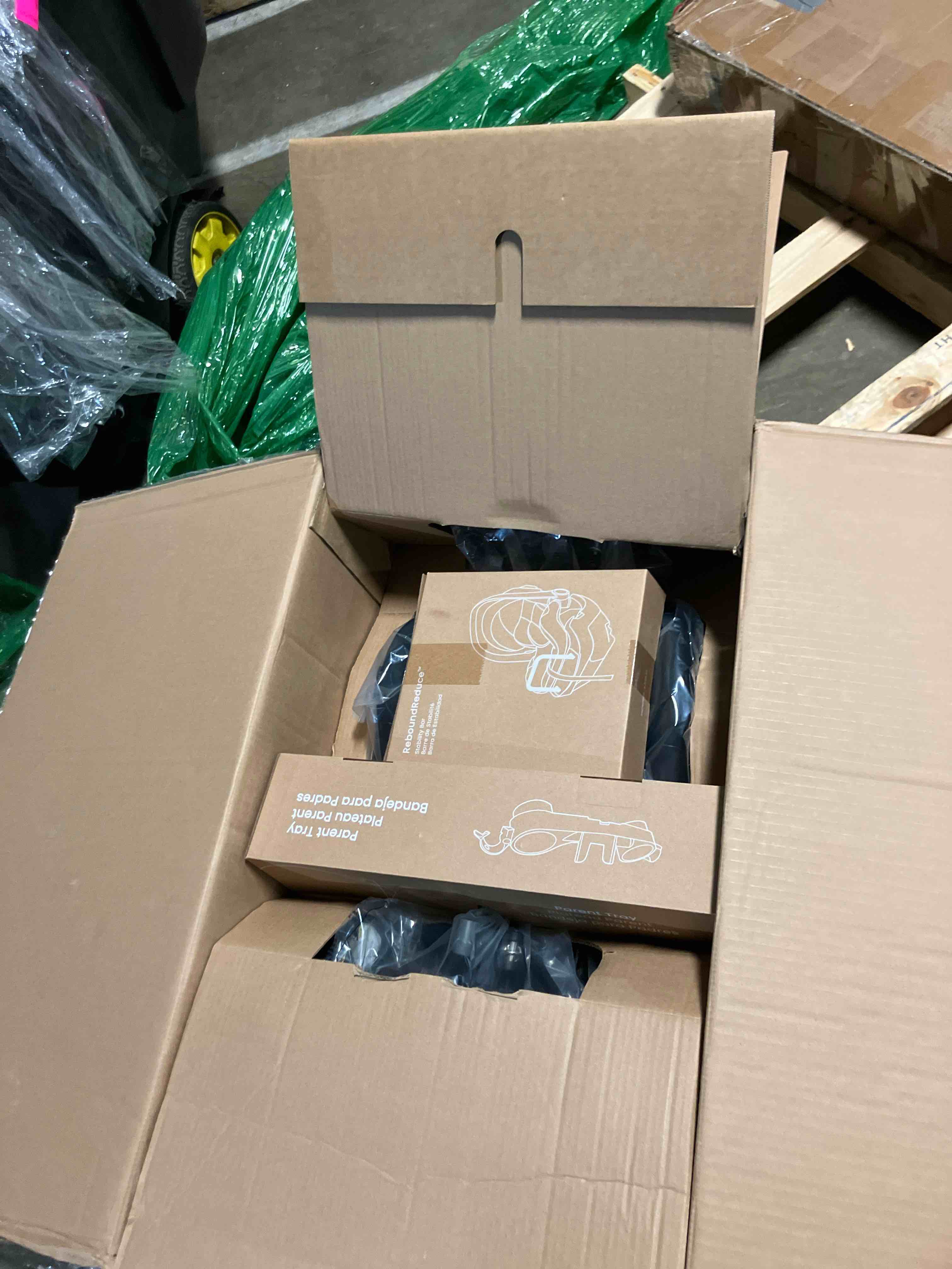 Condition photo showing New/Like New for Britax Willow Brook S+ Baby Travel System, Infant Car Seat and Stroller Combo with Alpine Base, ClickTight Technology, SafeWash Insert and Cover, Sand Onyx