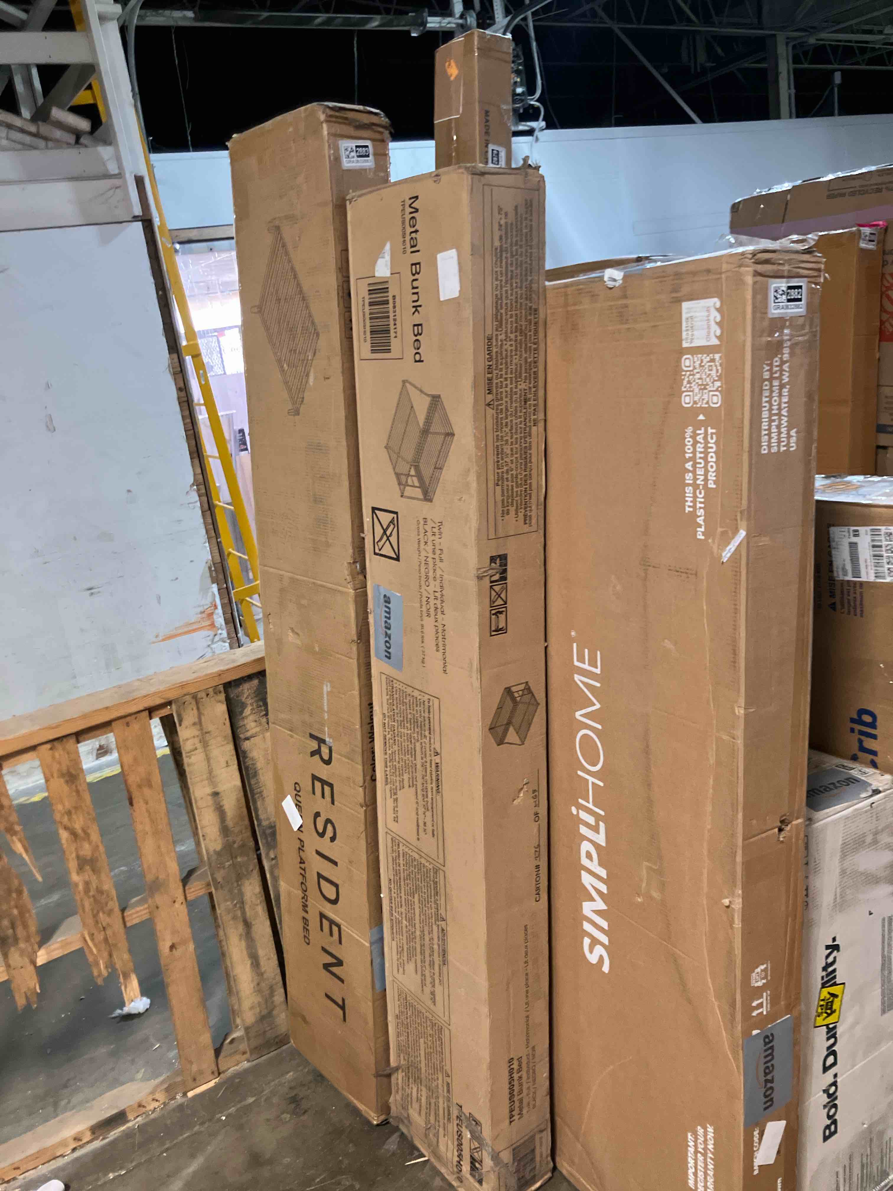 Condition photo showing New/Like New for Metal Bunk Bed, Twin Over Full Size Support For Adults Teens, Black