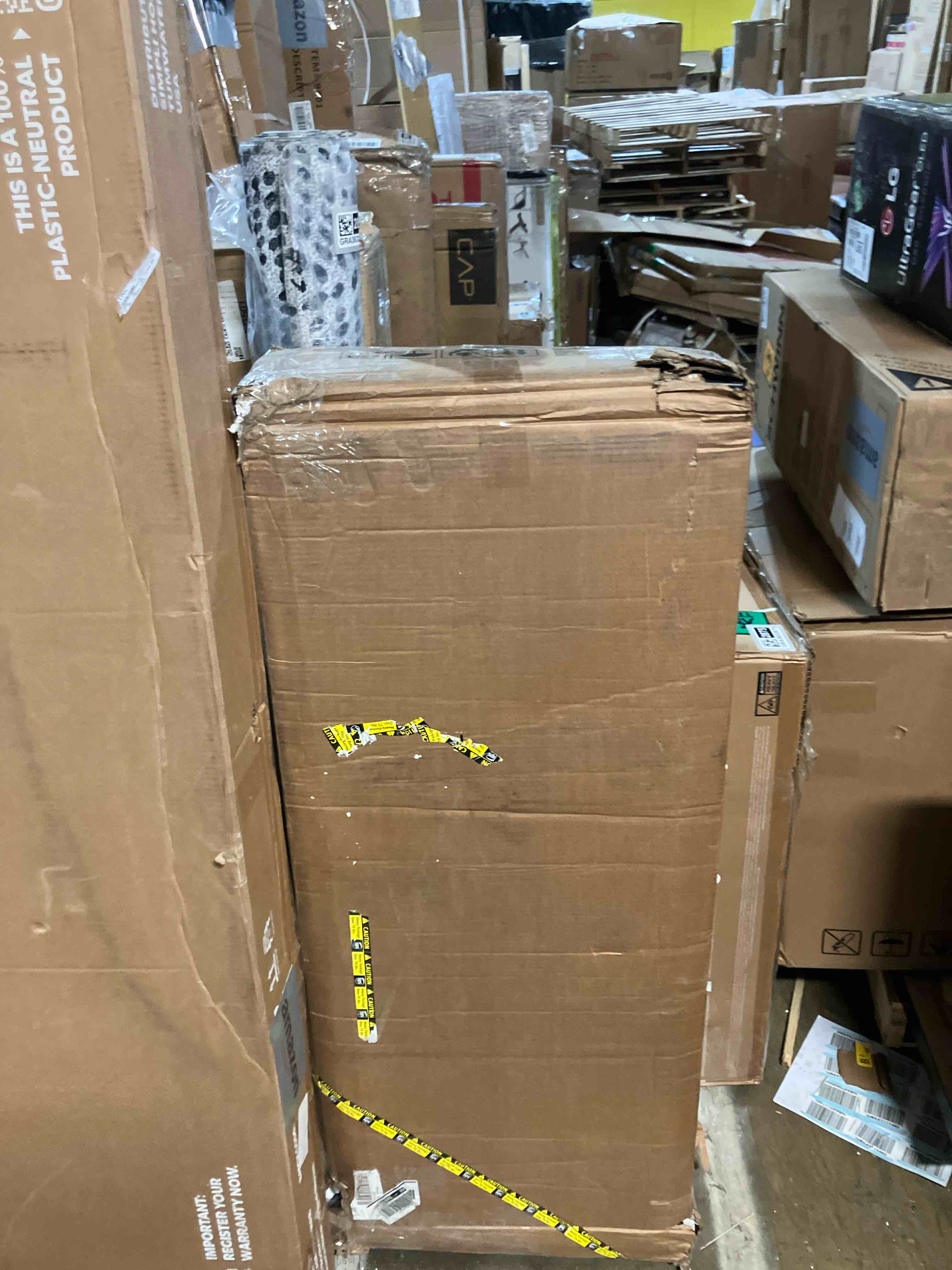 Condition photo showing New/Like New for Tribesigns L-Shaped Home Bar Unit, 4-Tier Corner Liquor Bar Table with Storage Shelves and Wine Glasses Holder, Industrial Wine Cabinet Reception Desk for Home Pub (1, Black)