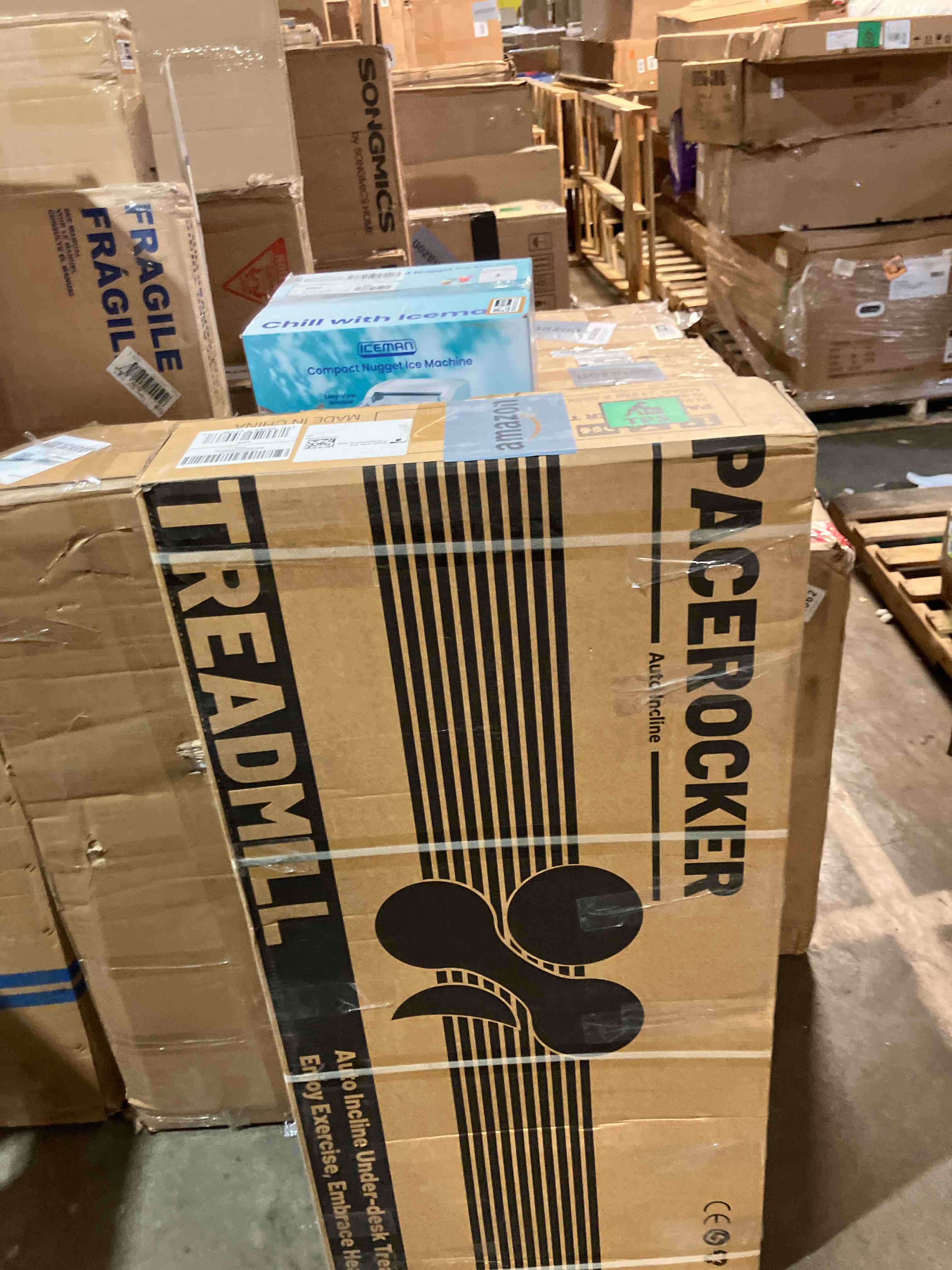 Condition photo showing New/Like New for PACEROCKER Walking Pad Treadmill with 12% 9-Level Auto Incline, 450 lbs Capacity Bluetooth Speaker Under Desk Treadmills for Home Hiking, 5 MPH