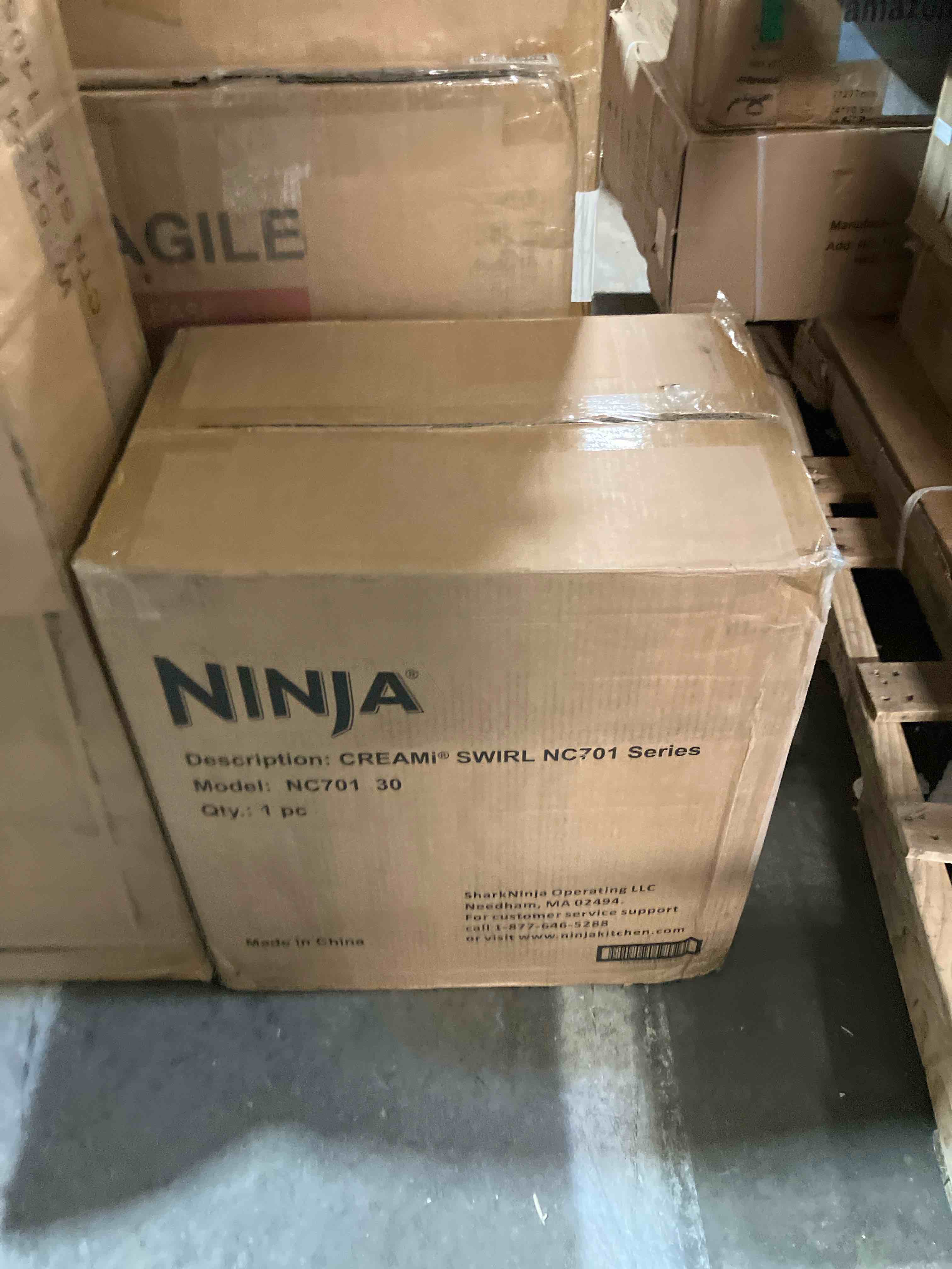 Condition photo showing New/Like New for Ninja CREAMi Scoop & Swirl Ice Cream and Soft Serve Maker 13 One-Touch Programs NC701 Gray