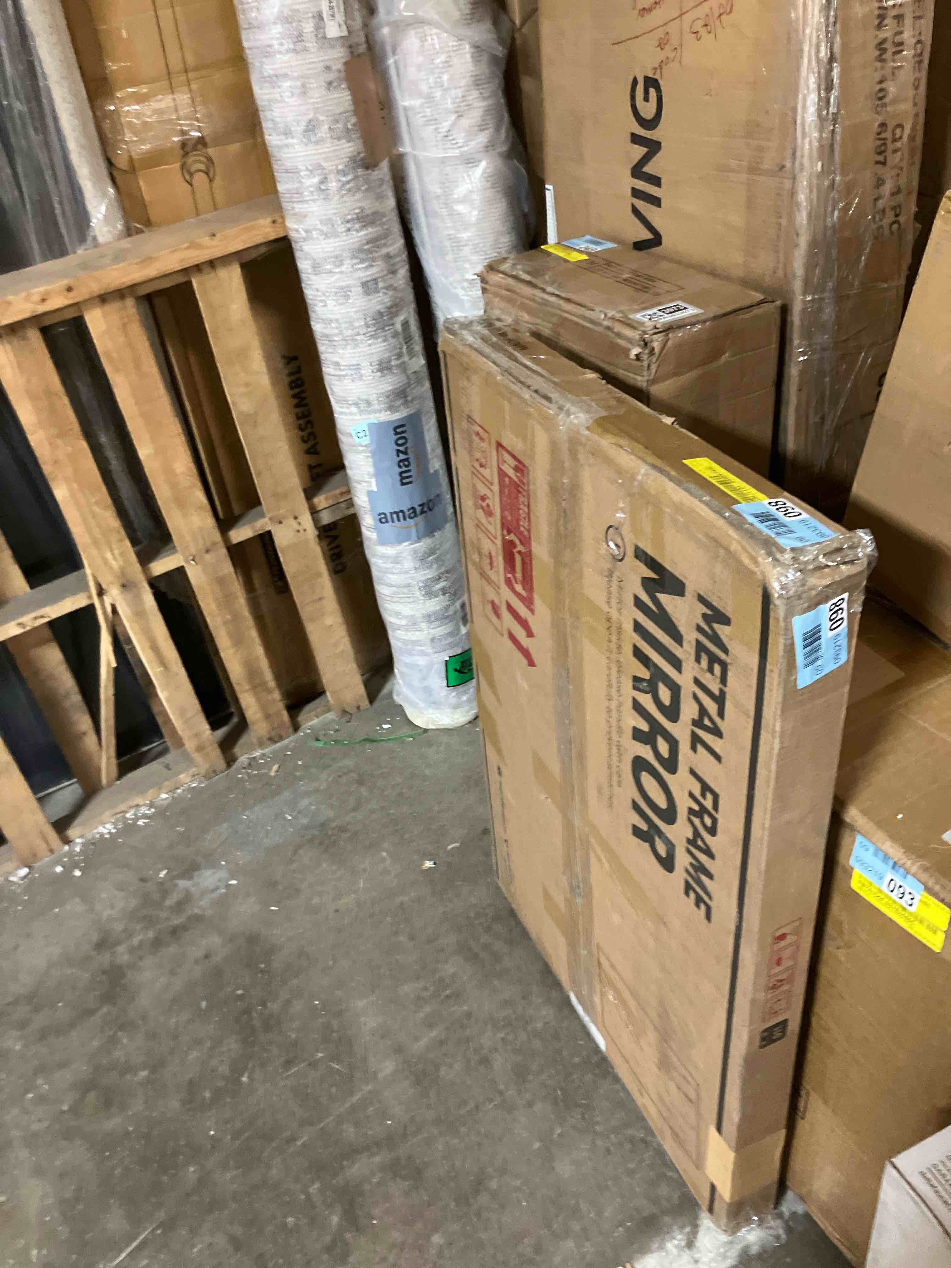 Condition photo showing New/Like New for 48X24 Stemn Framed Bathroom Vanity Mirror Accent Mirror