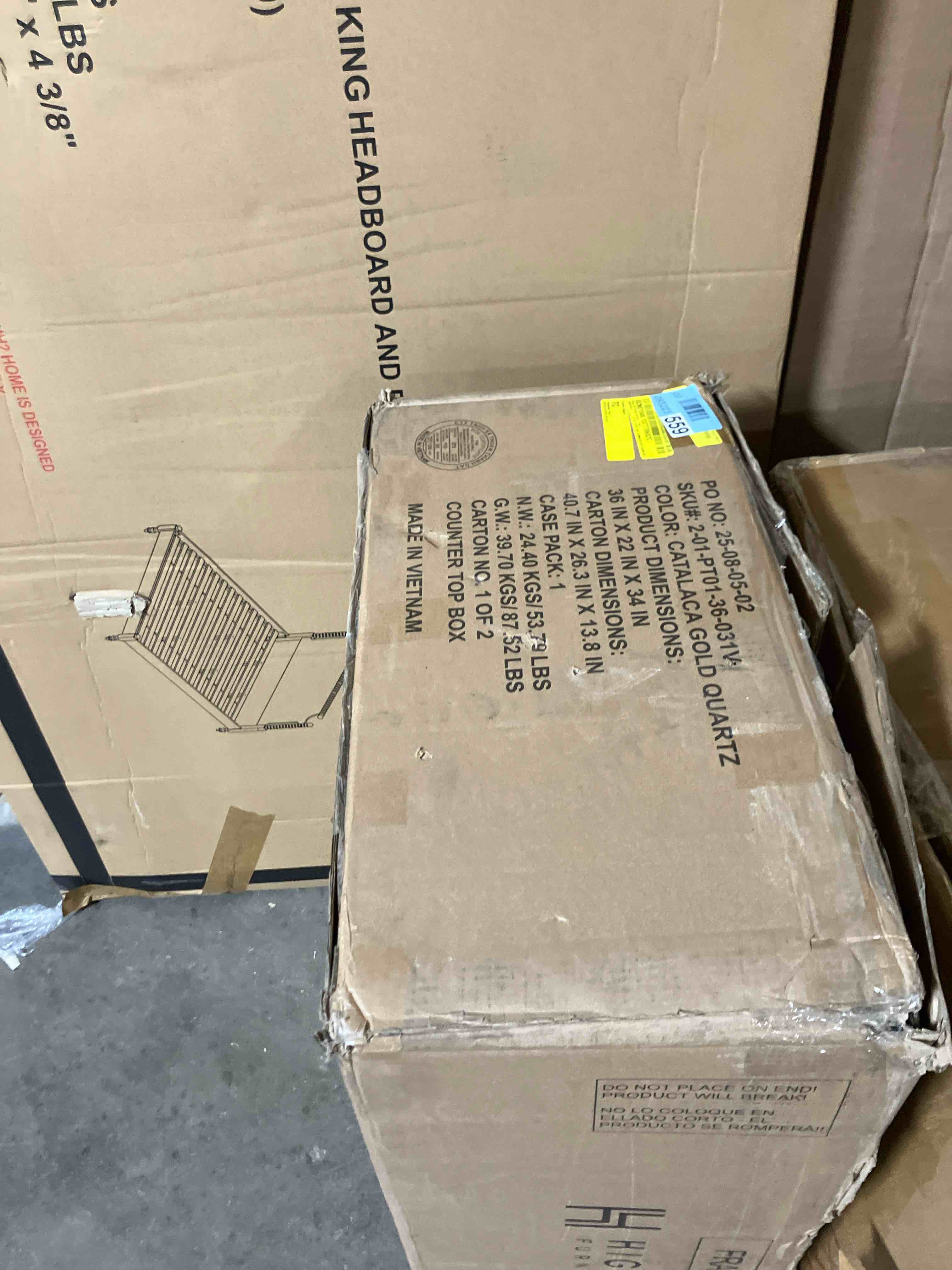 Condition photo showing As Is for Wonline 36" Luxurious Bathroom Vanity and Sink Combo (Sink top only used)