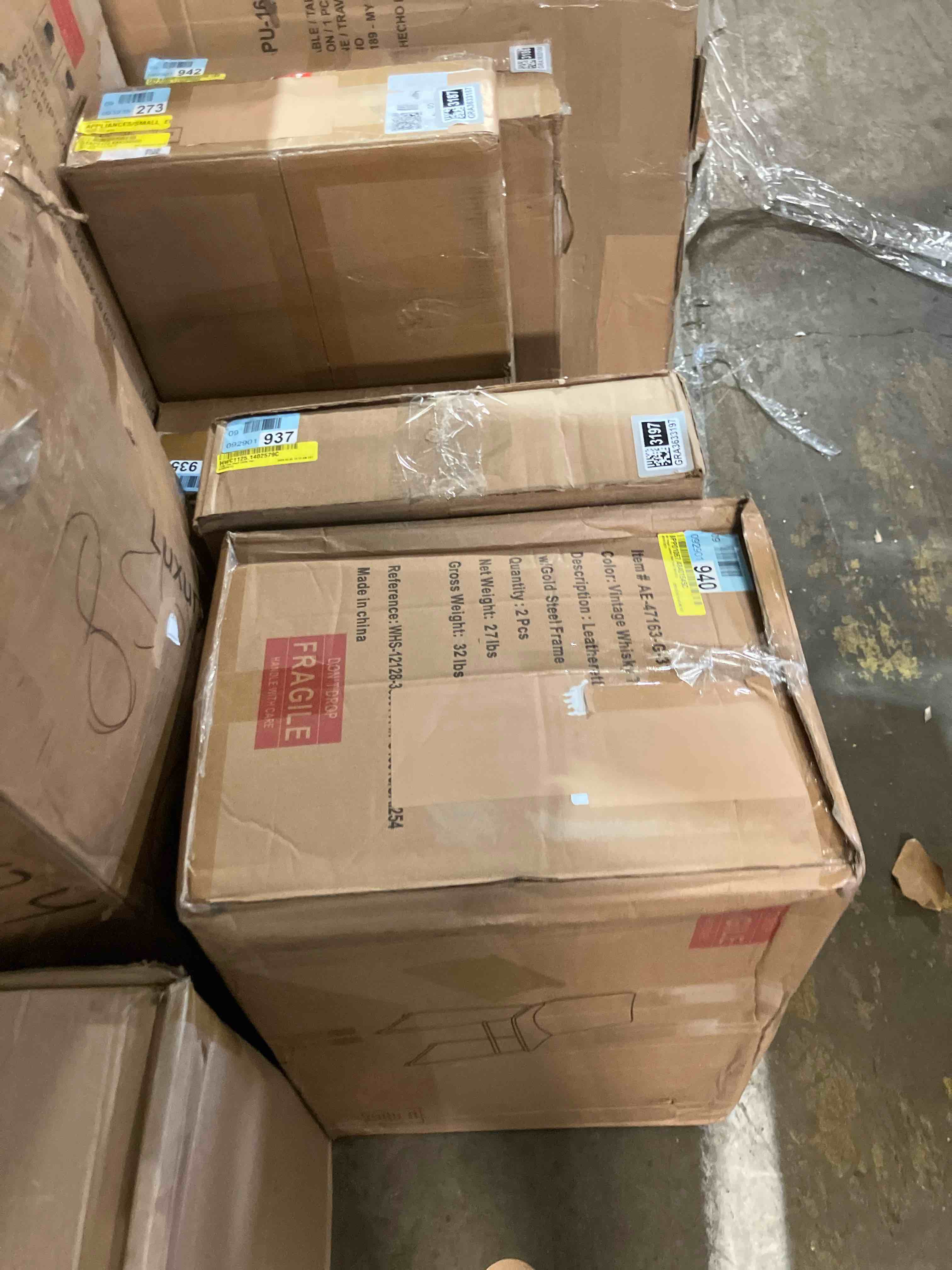 Condition photo showing New/Like New for Nia Vegan Leather Side Chair (Set of 2)