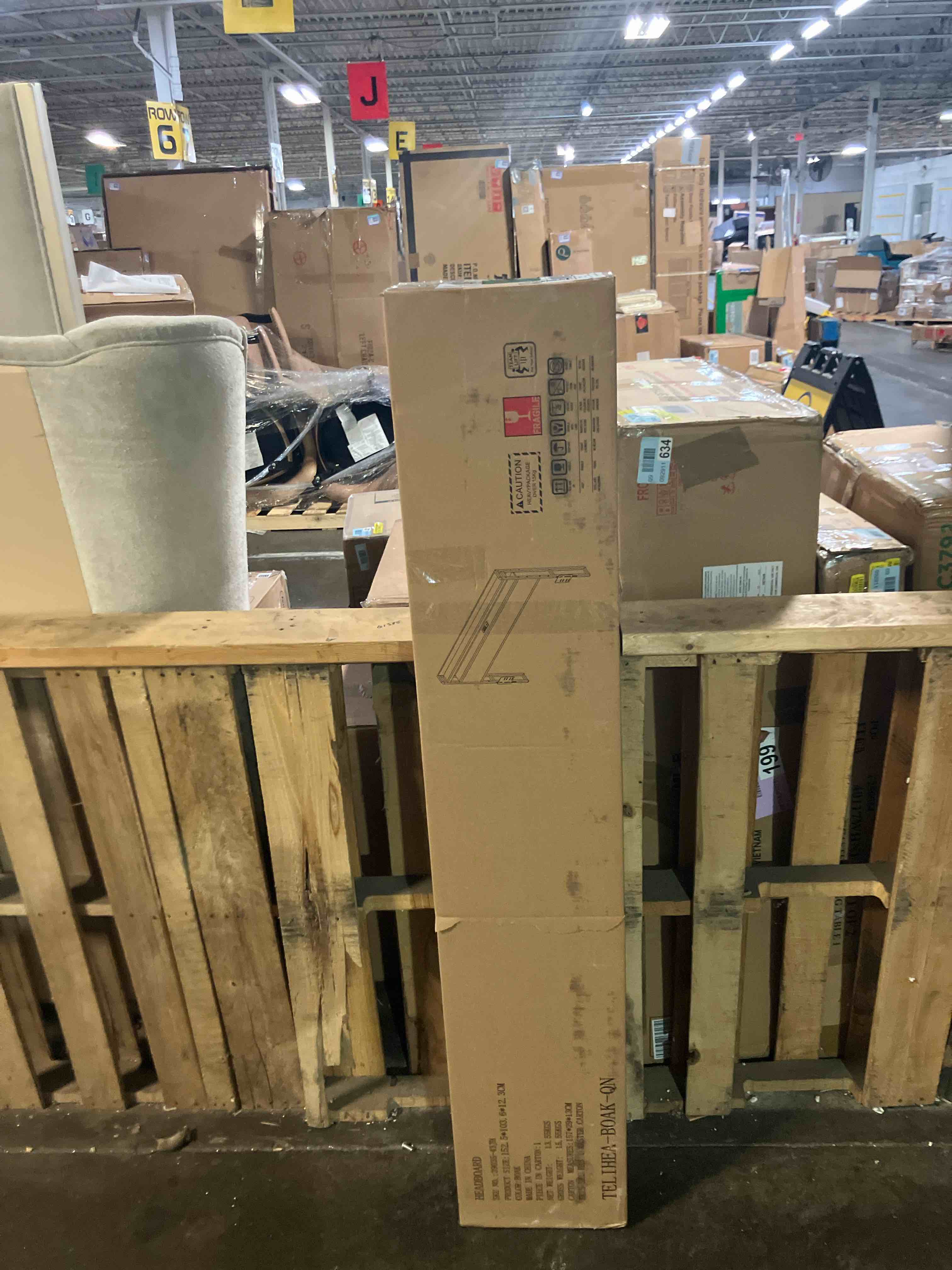 Condition photo showing New/Like New for Livofloral Headboard Queen Size, Headboards with Charging Station, USB Port and LED Light, Head Board with 2-Tier Storage Shelf, Adjustable Height, Easy Assembly, Sturdy and Stable, Black Gray + Black Queen