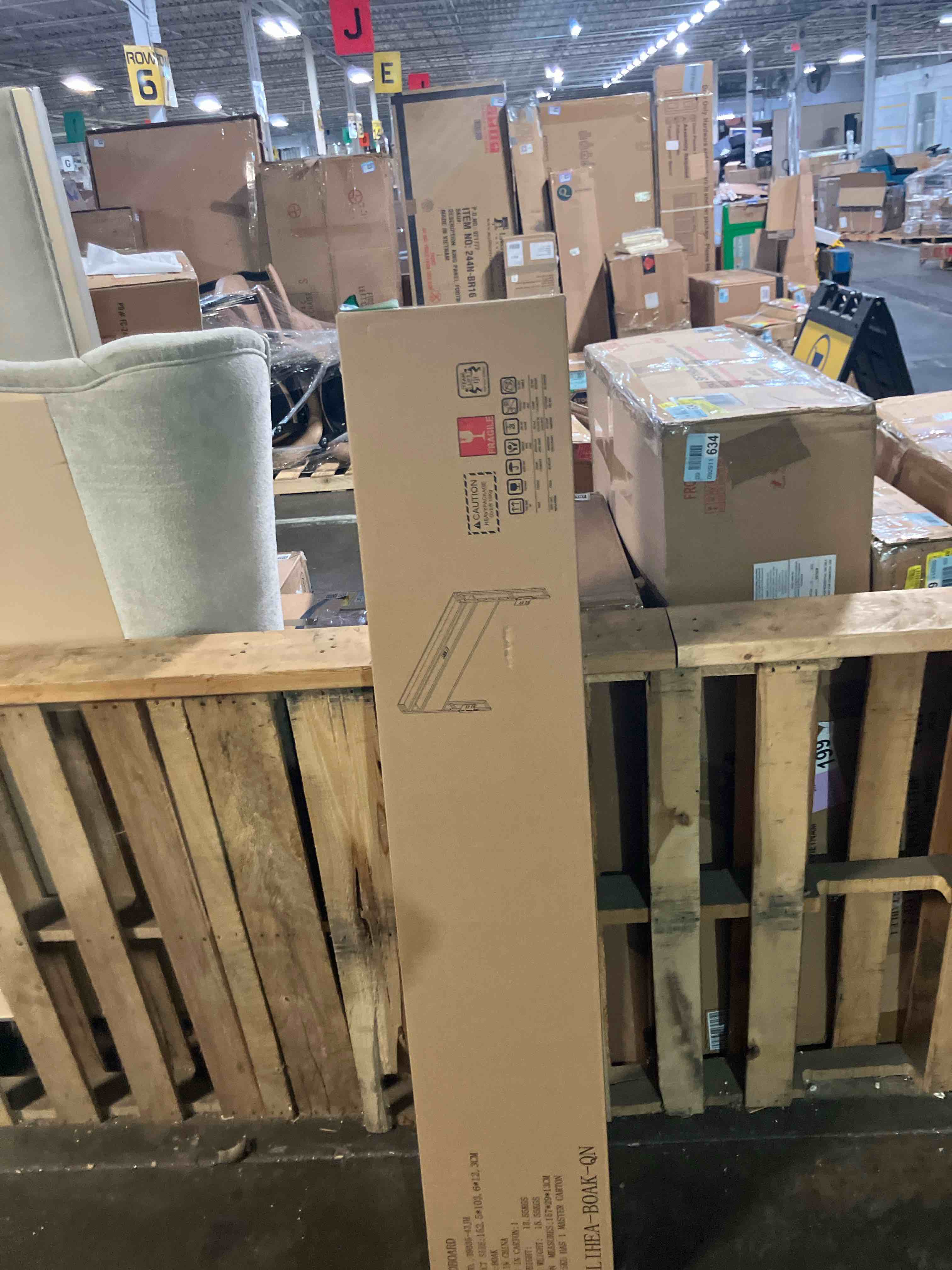 Condition photo showing New/Like New for Livofloral Headboard Queen Size, Headboards with Charging Station, USB Port and LED Light, Head Board with 2-Tier Storage Shelf, Adjustable Height, Easy Assembly, Sturdy and Stable, Black Gray + Black Queen