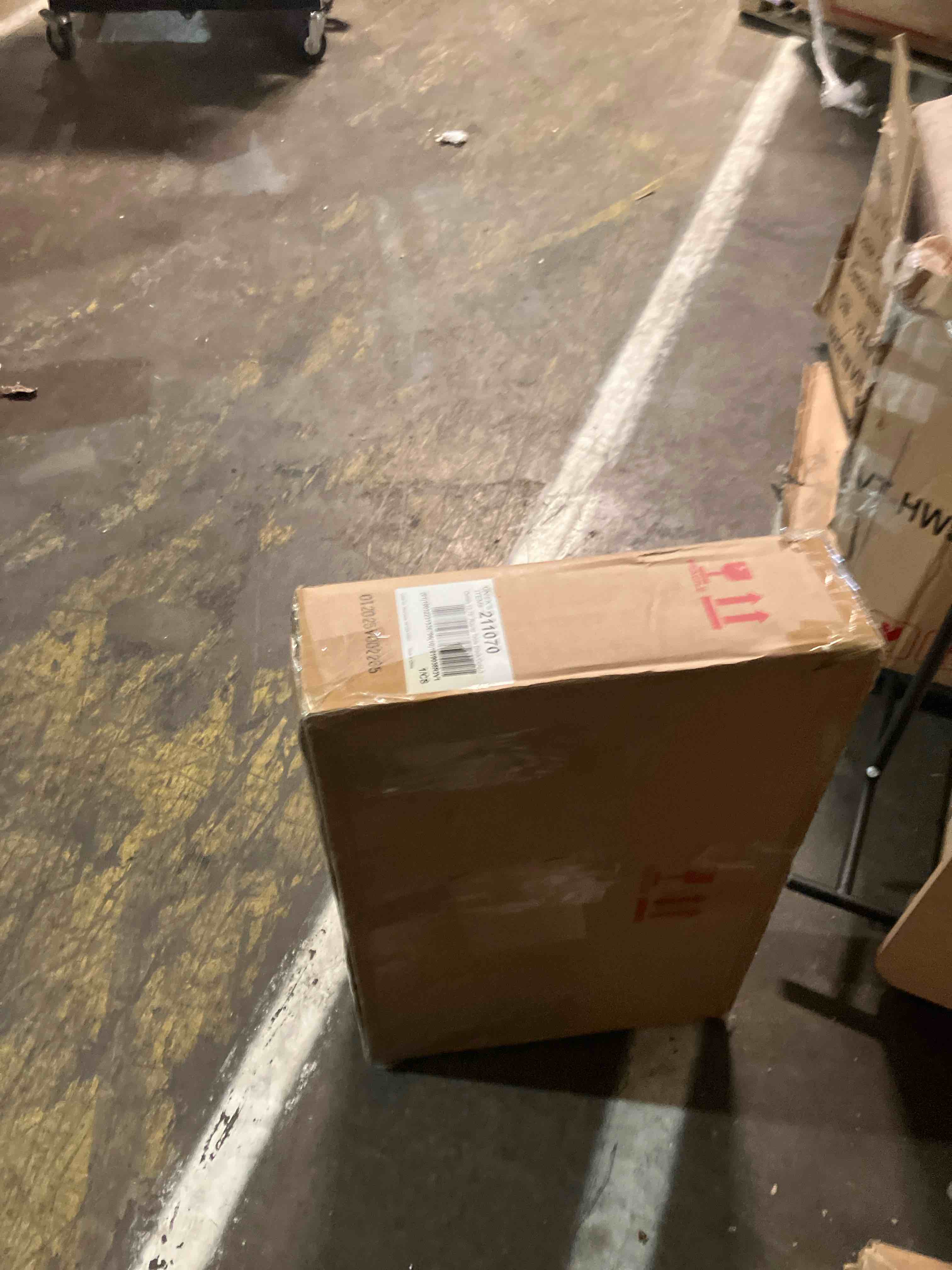 Condition photo showing New/Like New for Kate and Laurel Celia Round Metal Side Table - 18.25x18.25x22 - Gold/Black