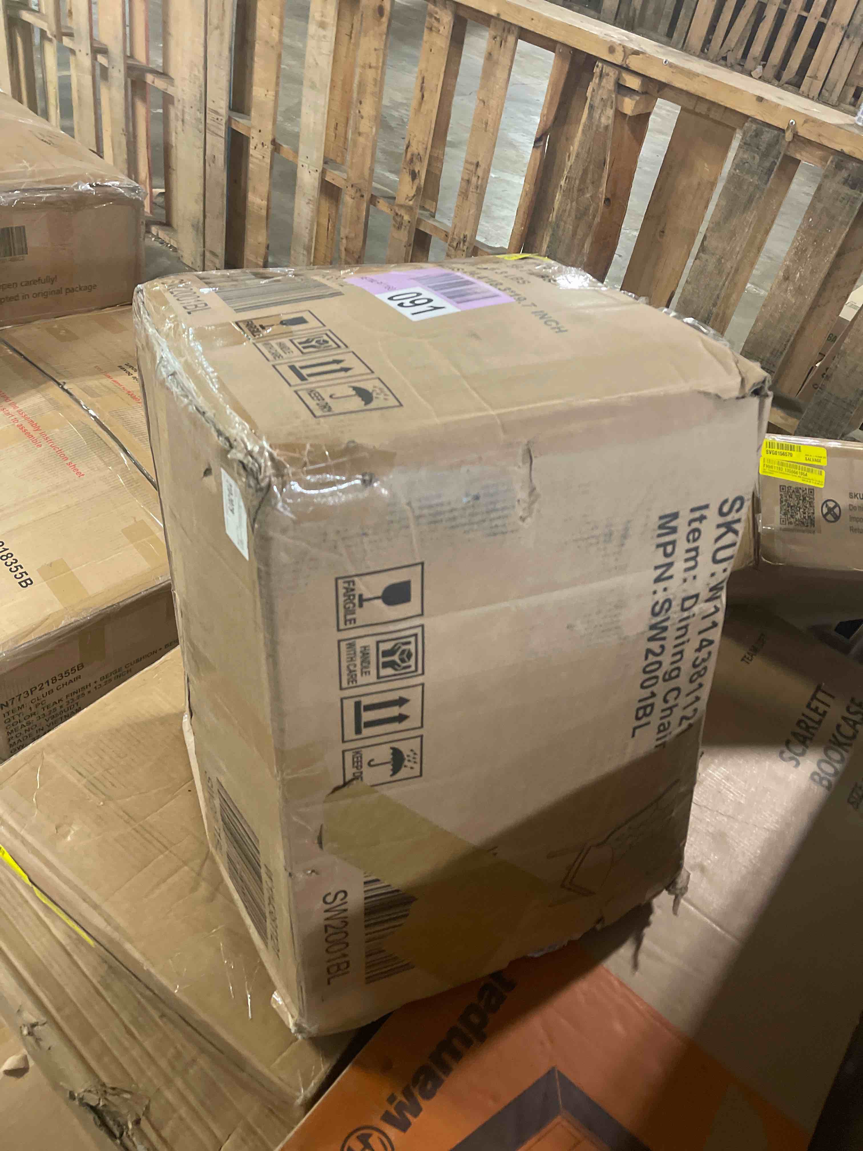 Condition photo showing New/Like New for Chenille Upholstery Dininig Chair