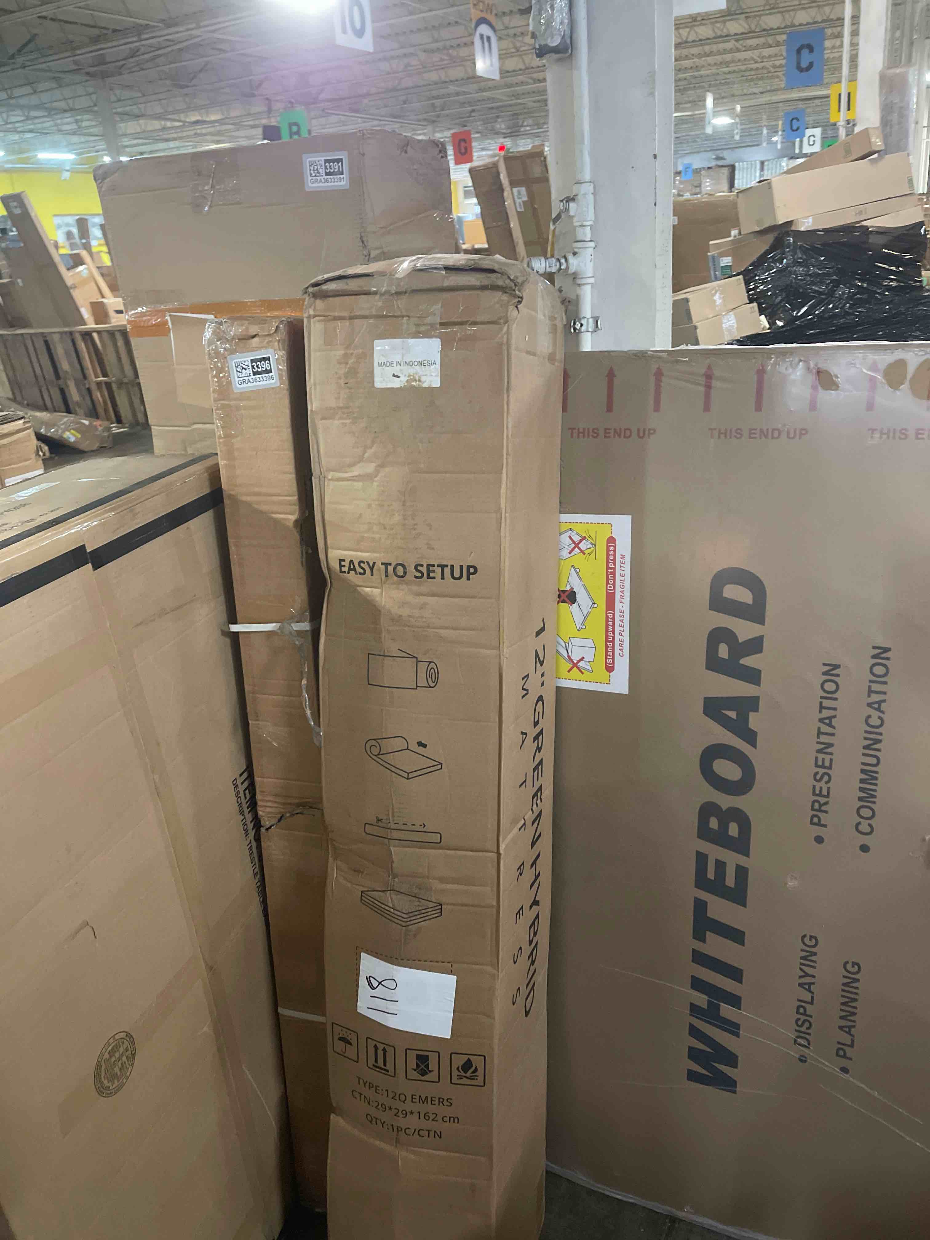 Condition photo showing New/Like New for 12 inch Queen Mattress,Hybrid Mattress in a Box,Queen Size Gel Memory Foam Mattress Individually Pocket Springs Pressure Relief & Motion Isolation CertiPUR-US Certified,Green