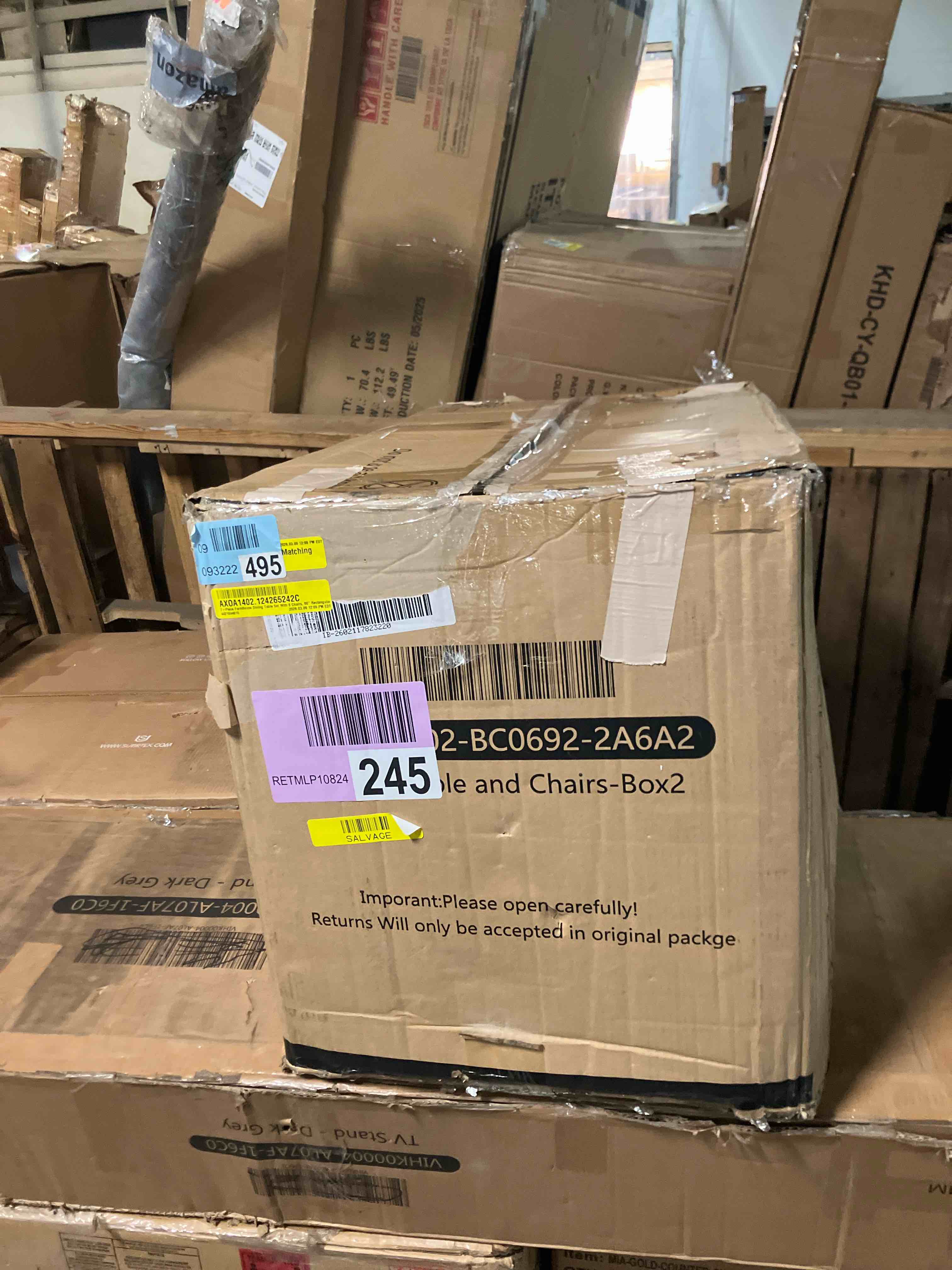 Condition photo showing Good Condition for  Solid Wood Farmhouse Dining Chairs (Chairs only)