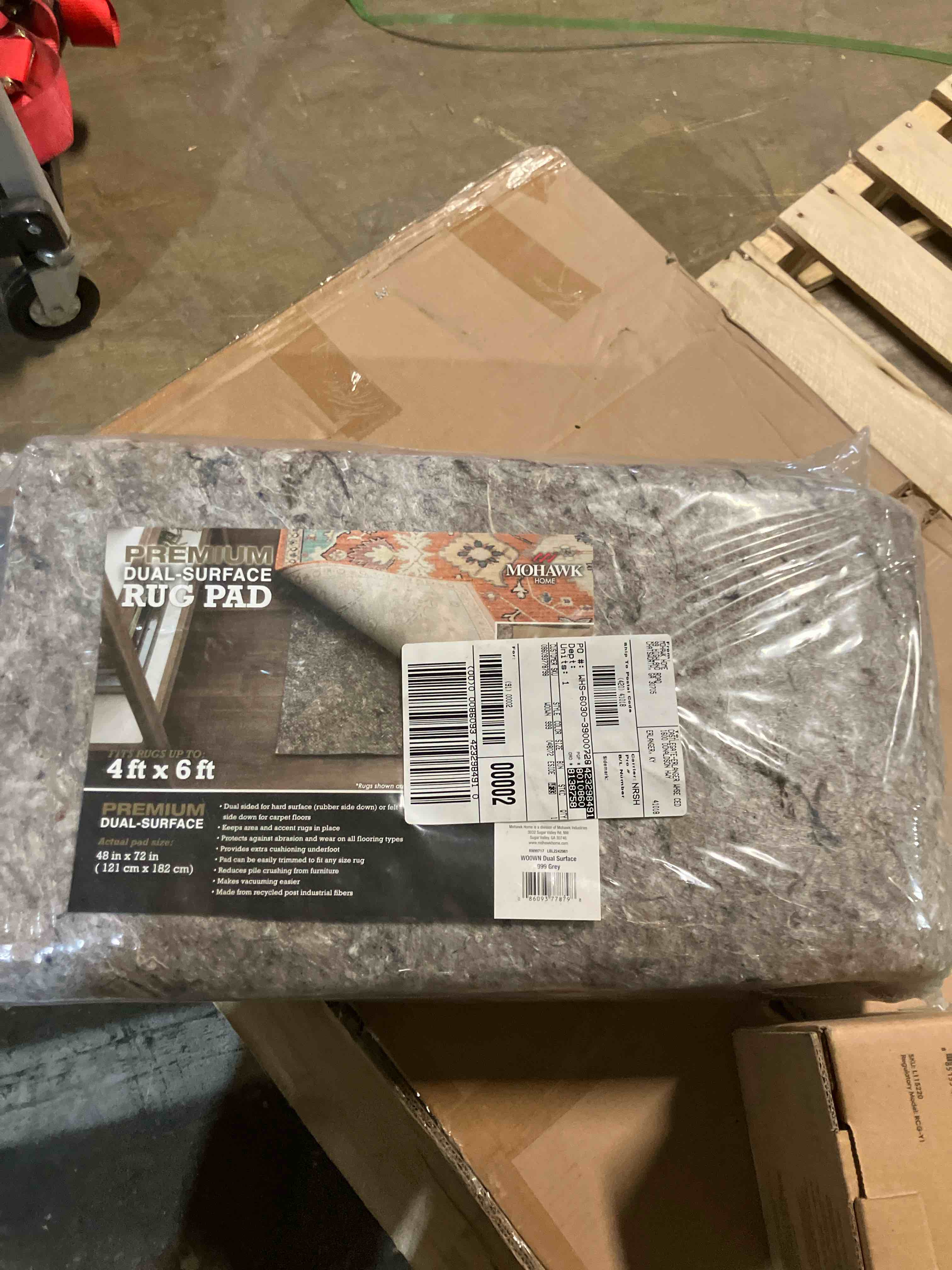 Condition photo showing New/Like New for bagail felt and natural rubber backing rug pads 1/4” thick, 4 x 6 ft non slip carpet gripper keep rugs in place, under area rug protective cushioned pads, carpet runners, hardwood floors protection