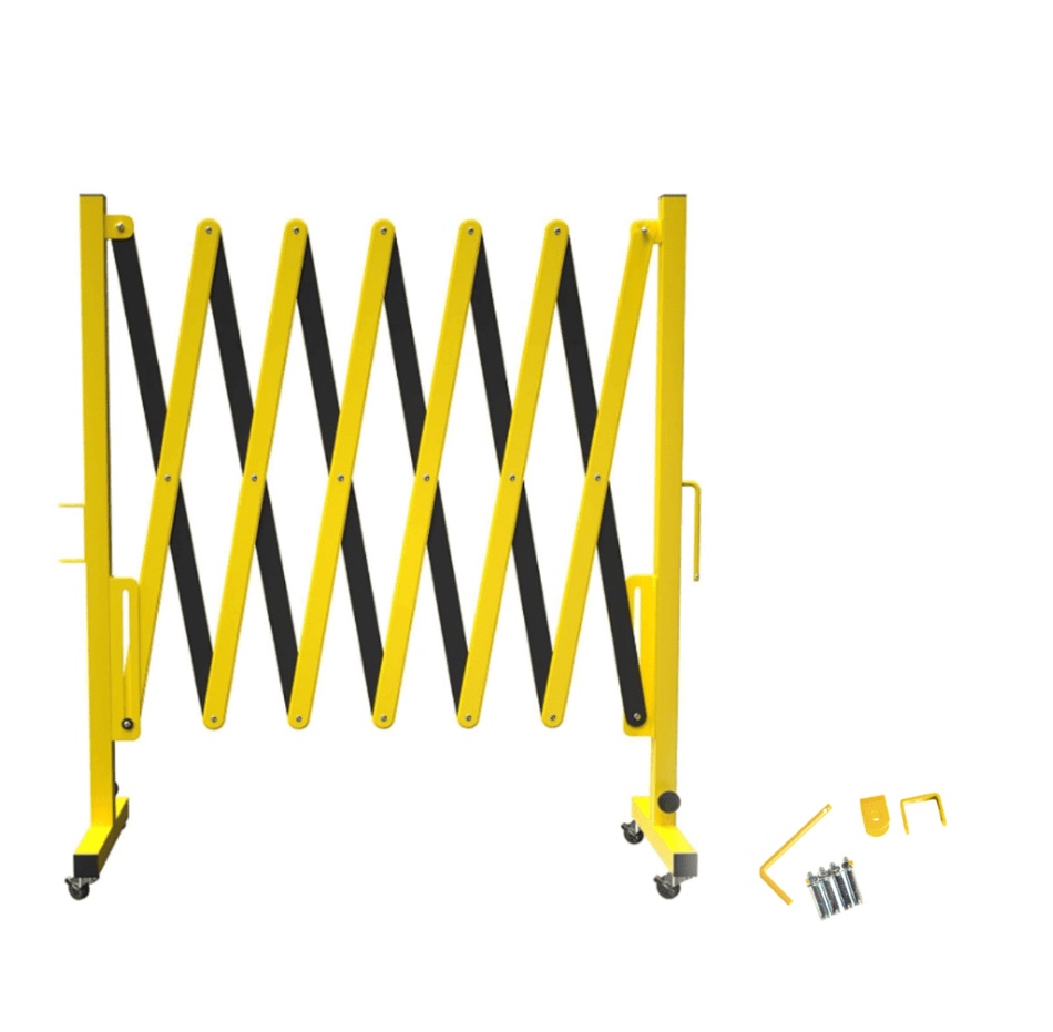 metal expandable barricade, 16 ft. and 11 ft - trafford industrial