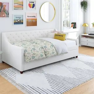 Her Majesty Twin Daybed with Trundle Color: Ivor (Mattress Only)