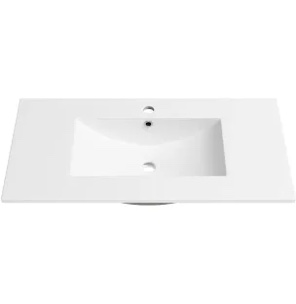 Swiss Madison 36" Glossy White Ceramic Vanity Sink Top