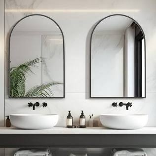 margulies metal arch wall mirror