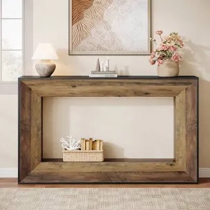 55-inch long console entryway table for entrance, living room