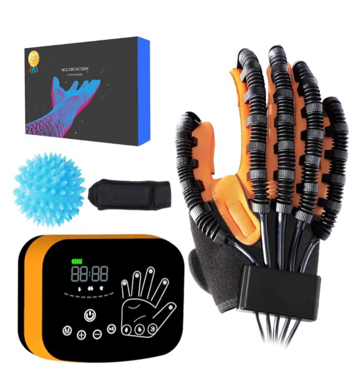 Sayorg Rehabilitation robot gloves, stroke rehabilitation equipment with USB charging function, hand grinder for treatment…