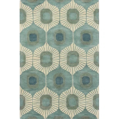 Hemmer Abstract Tufted Wool Area Rug