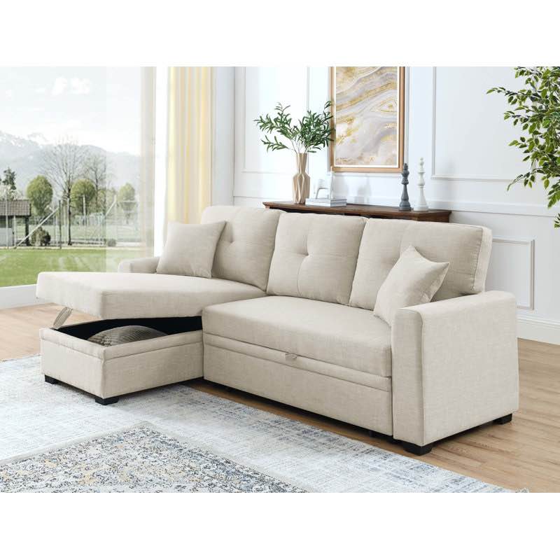 Sem 85.5'' Upholstered Sleeper Sofa(Incomplete)