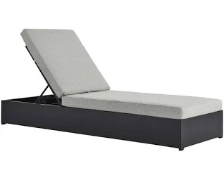 Modway Tahoe 27" Long Reclining Single Chaise with Cushions