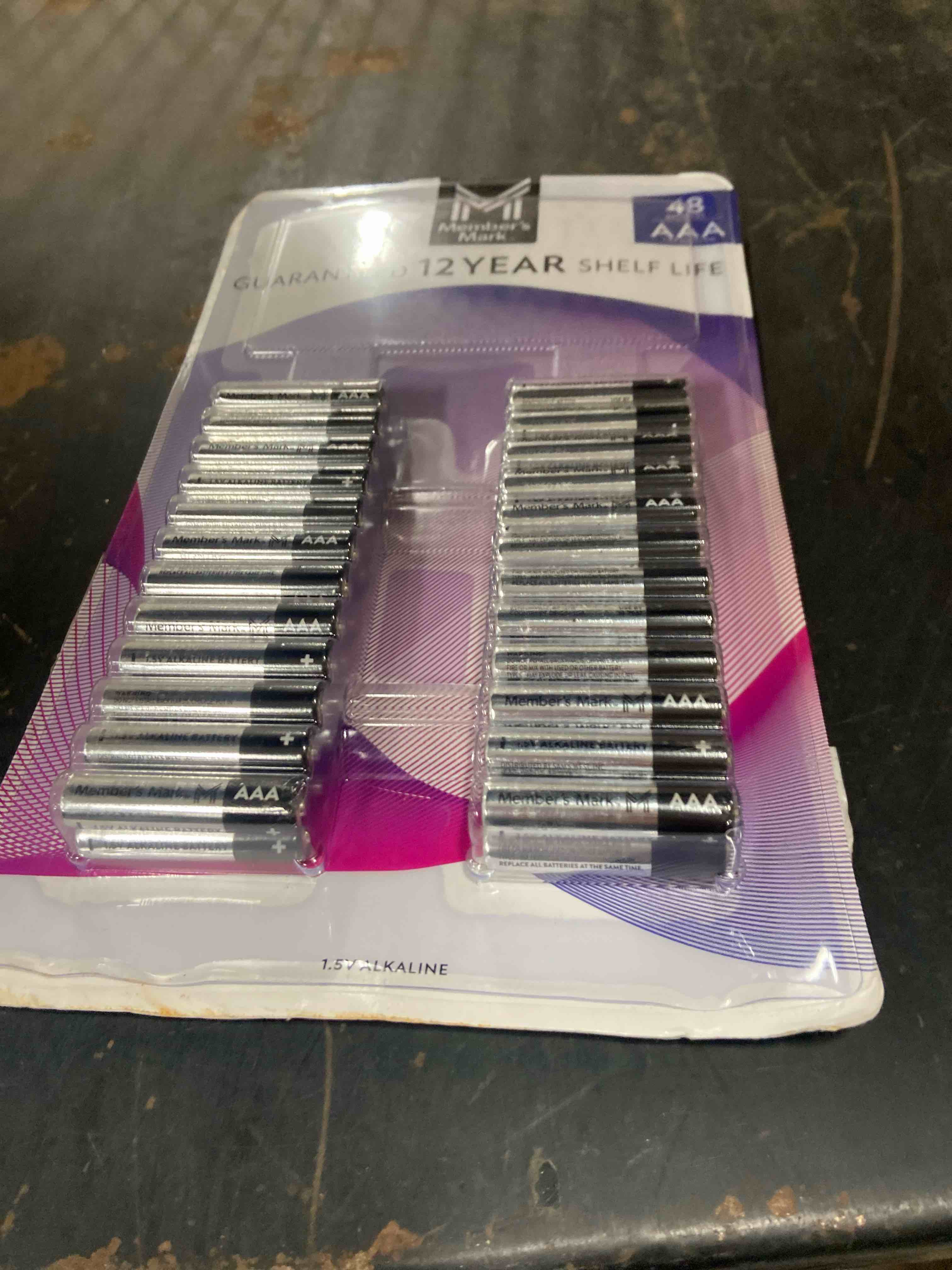 Condition photo showing New/Like New for member's mark alkaline aaa batteries (48 pack)