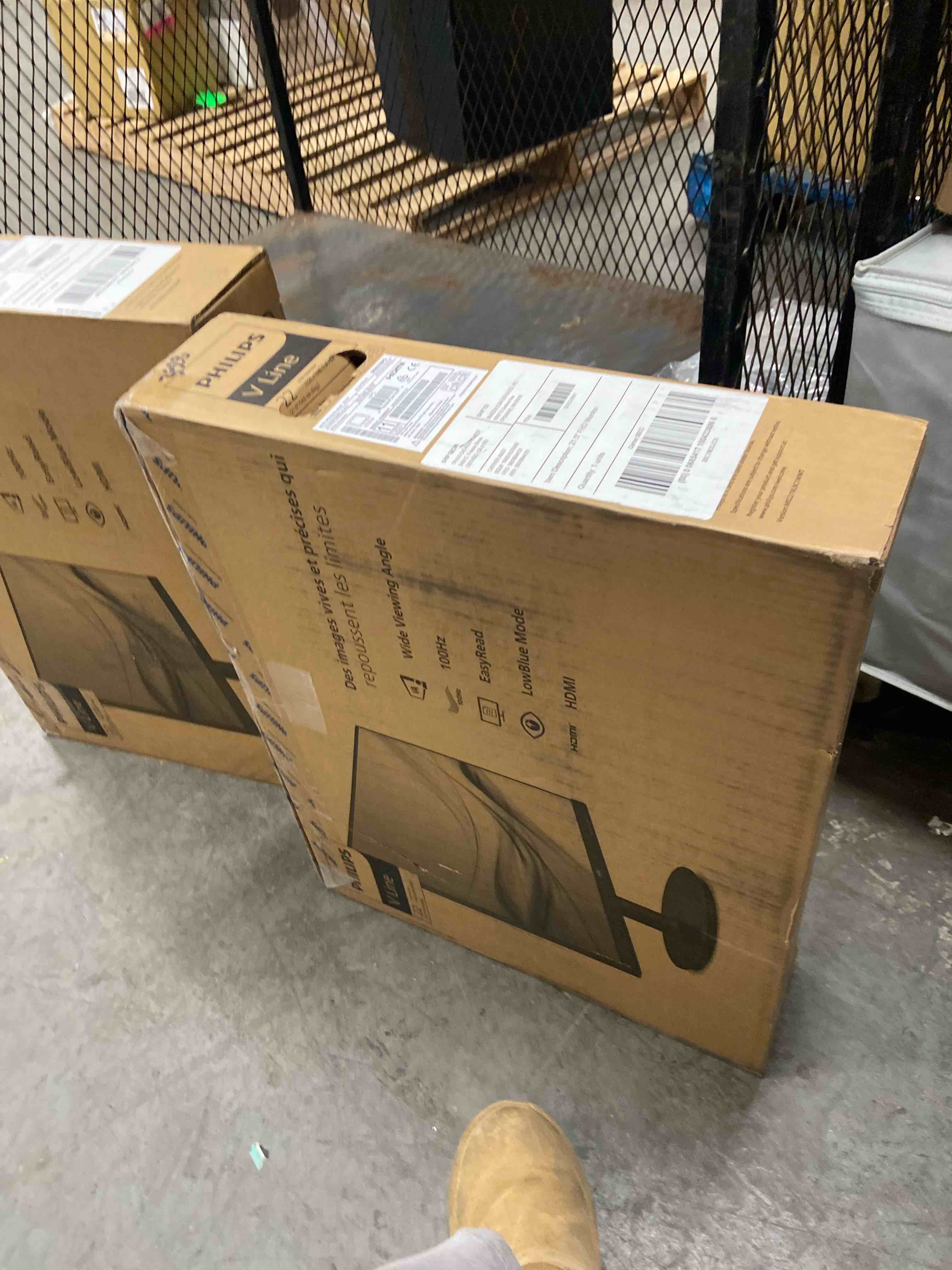 Condition photo showing New/Like New for philips 221v8lb 22 inch class thin full hd (1920 x 1080) monitor, 100hz refresh rate, vesa, hdmi x1, vga x1, lowblue mode, adaptive sync, 4 year advance replacement warranty 22" fhd va panel 100hz
