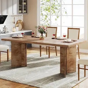 69” brown Rahn dining table