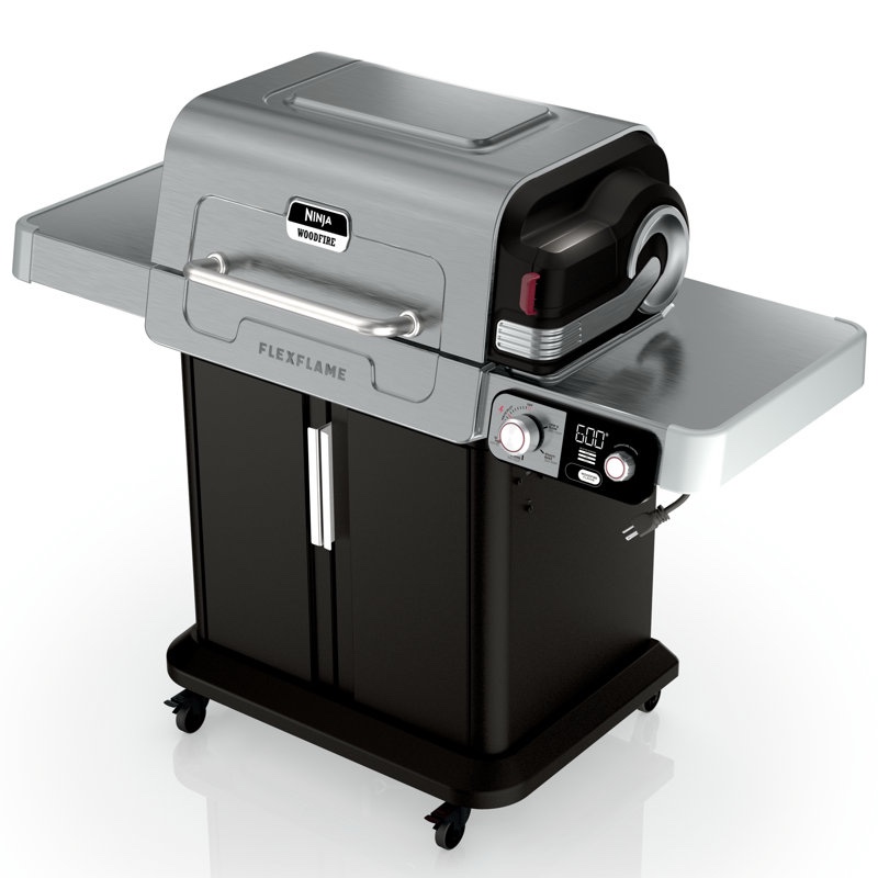 FlexFlame Plus 3-Burner Outdoor Cooking BBQ, 5-in-1 Propane and Electric Grill, Smoker, Roaster, and Pizza Maker 