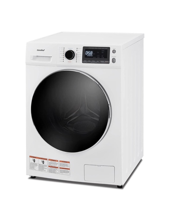 2.7 Cu Ft. Washer and Dryer Combo. Quiet, energy saving wash and dry machine with wool setting and child lock