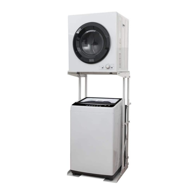 Featured Item!!! Black+Decker .9 CU FT Small Portable Washer + BLACK & DECKER 2.6 CU FT Electric Dryer: White, Stackable (Oversized Loading Included)