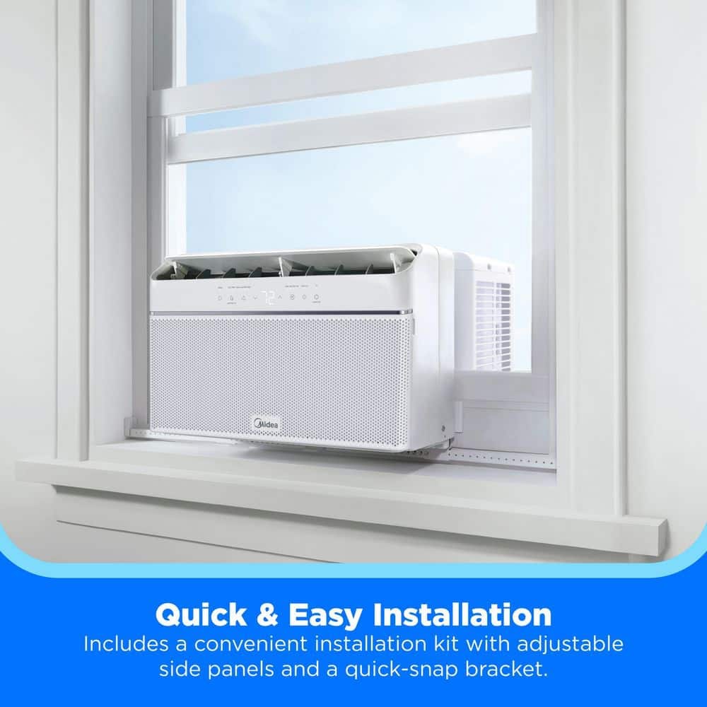 12,000 BTU 115-Volt U Plus Shaped Smart Inverter Window Air Conditioner Wi-Fi, for up to 550 sq. ft. Energy Star