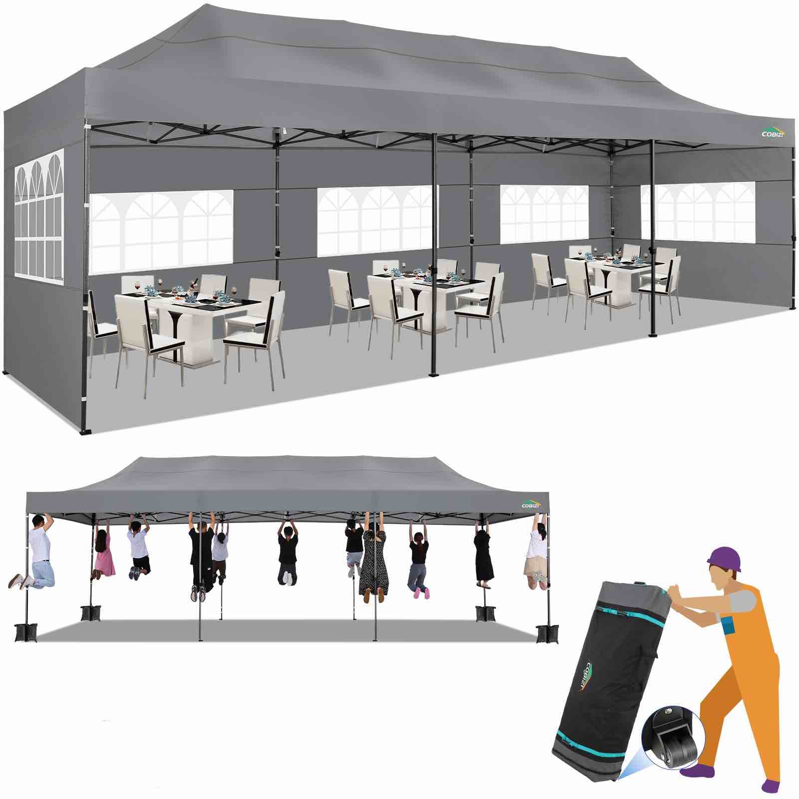 Featured Item!!! COBIZI 10'X30' Canopy (Oversized Loading Included)