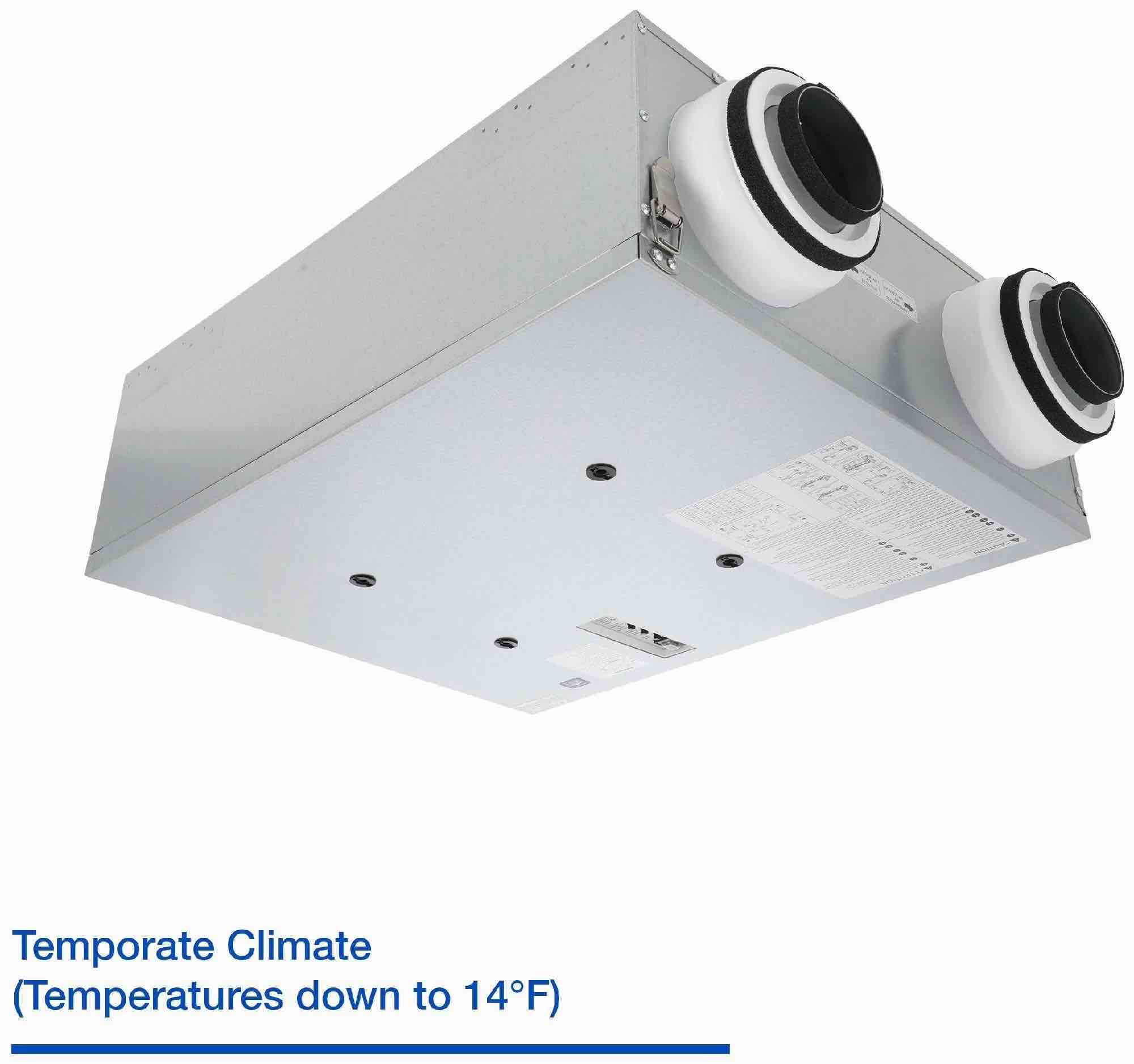 Feature Item, Panasonic Intelli-Balance 1-Sone 100-CFM Steel Energy Recovery Ventilator (Oversized Loading Included)