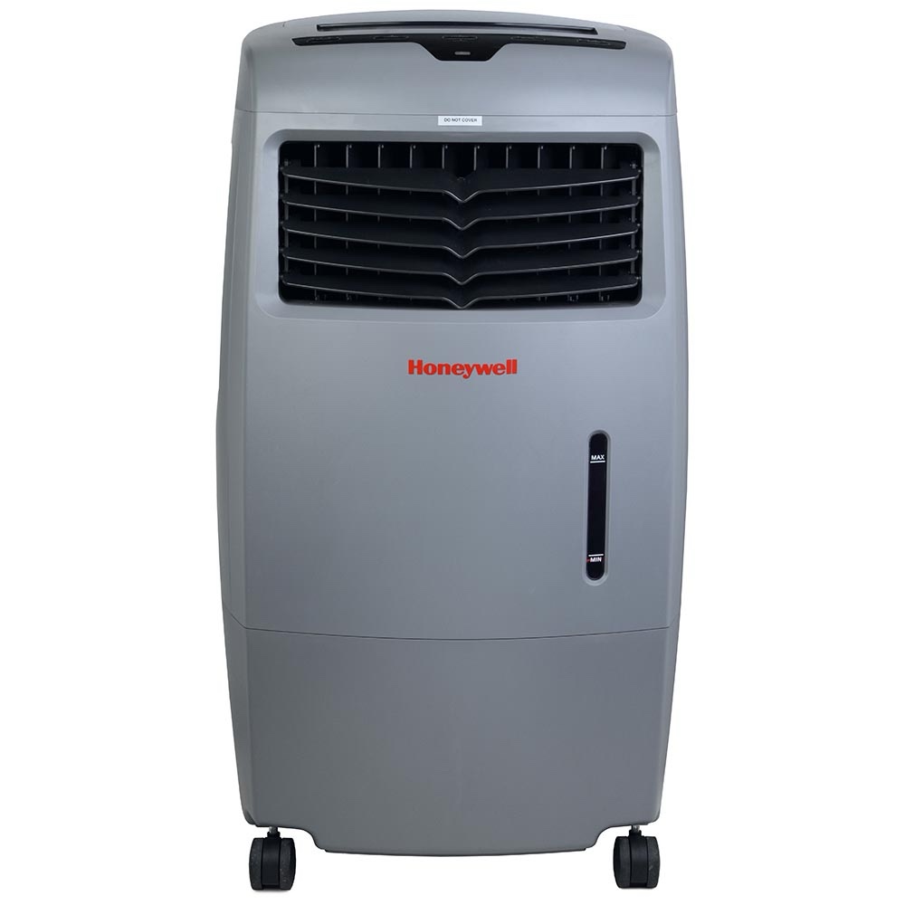 Honeywell CO25AE Indoor/Outdoor Evaporative Air Cooler, 500 CFM - 6.6 Gallon Tank, Gray
