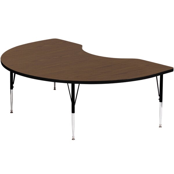 Correll 72" x 48" Kidney 19" - 29" reversible Finish  (No Legs)