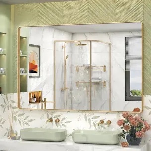 molly tempered glass and metal framed french cleat mounted wall