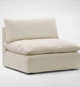 Wide Modular Armless Chair