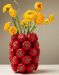 Ceramic Vase - Tomatoes