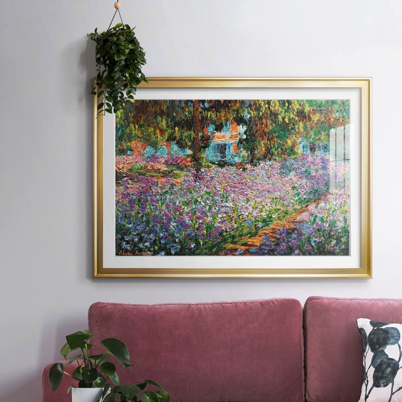 Irises In Monet's Garden, 1900 03 Framed On Paper Print