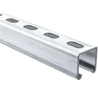 Unistrut Channel Trolley Track?4.75 Feet Length Strut Channel Trolley Track 1-5/8" Wide and high 12 Gauge Metal Steel U Channel with Thick Galvanized Steel Strip Groove Back.(silver-1pack)