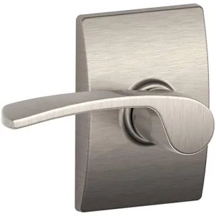 Merano Passage Door Lever Set with Decorative Century Trim